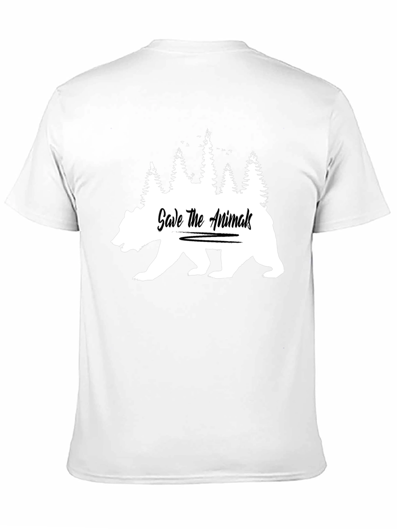 Save The Animals Bear Graphic Tee