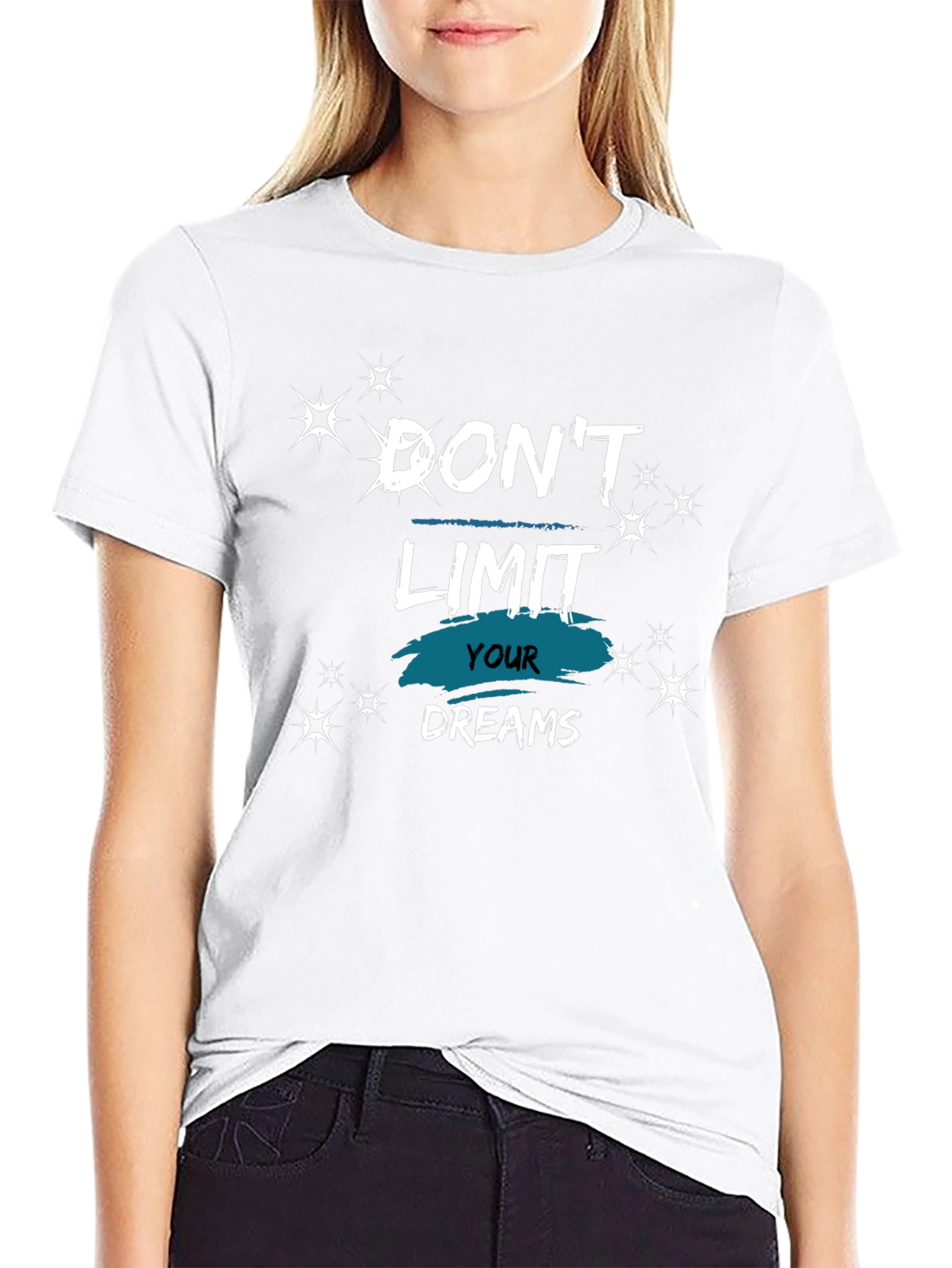 Dont Limit Your Dreams Black Graphic Tee