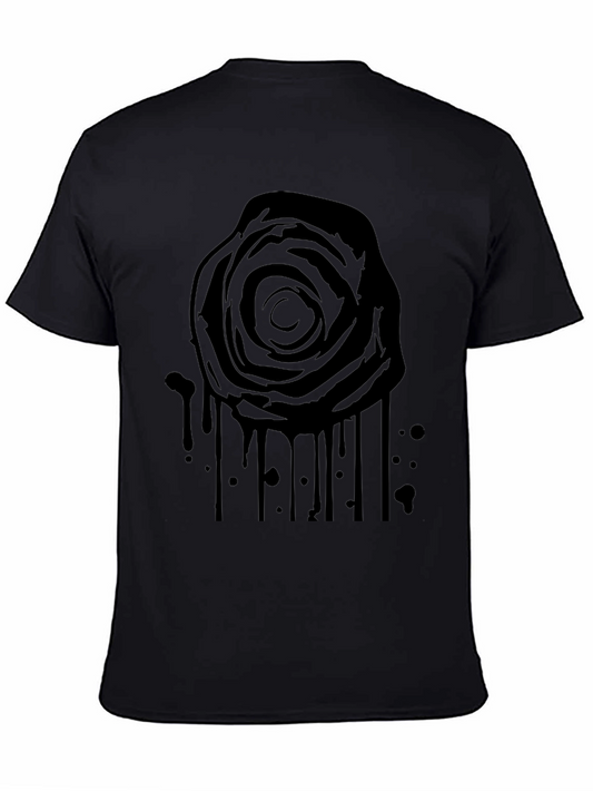 Black Rose Drip Graphic Tee