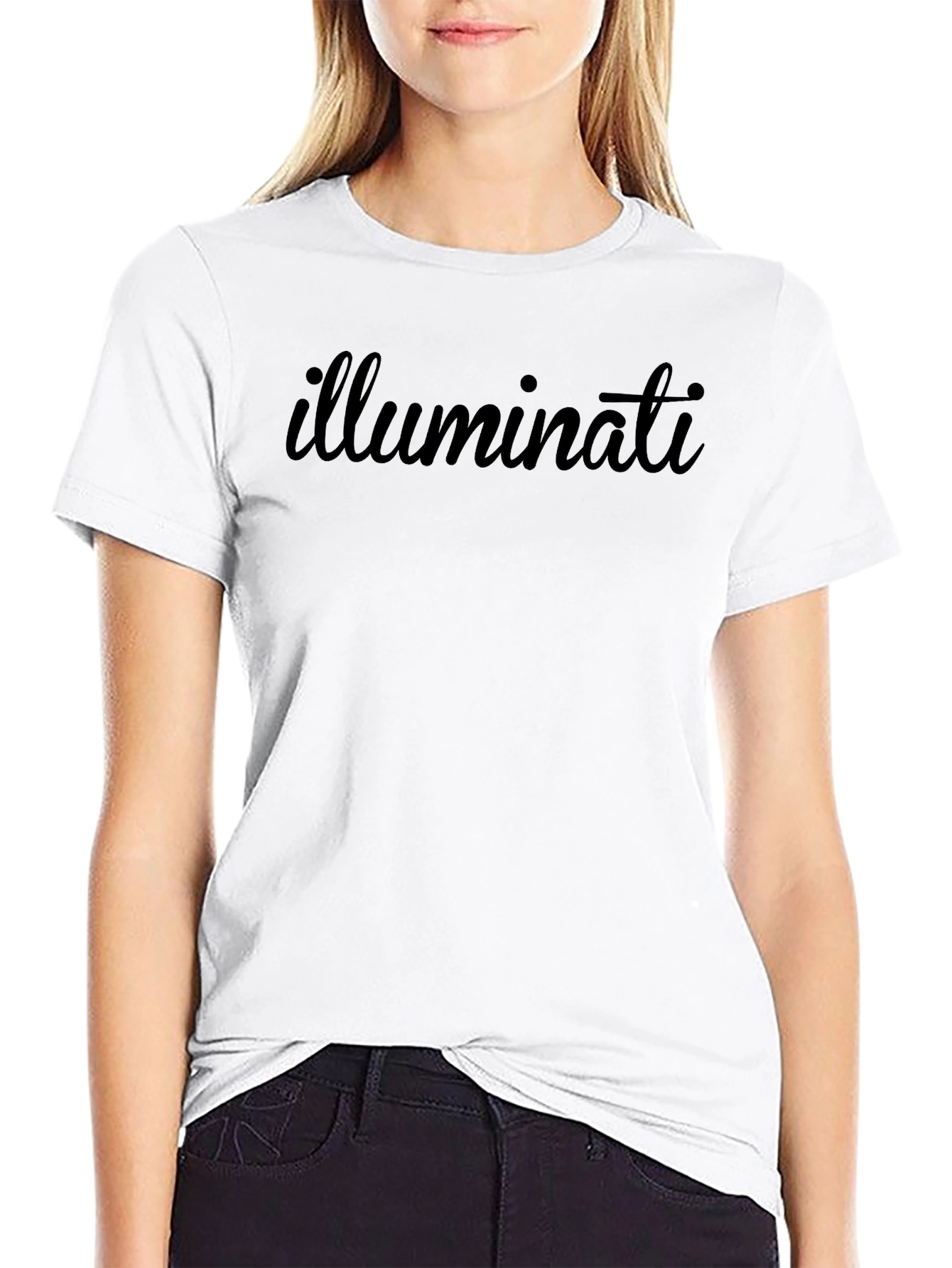 Illuminati Graphic Tee - Black Short Sleeve T-Shirt