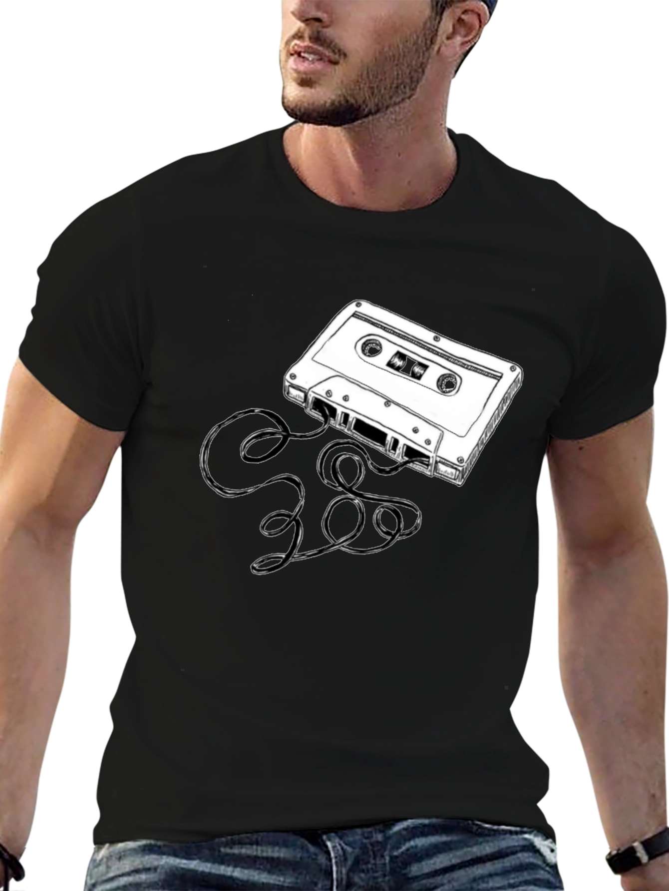 Retro Cassette Tape Graphic T-Shirt