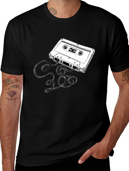 Retro Cassette Tape Graphic T-Shirt