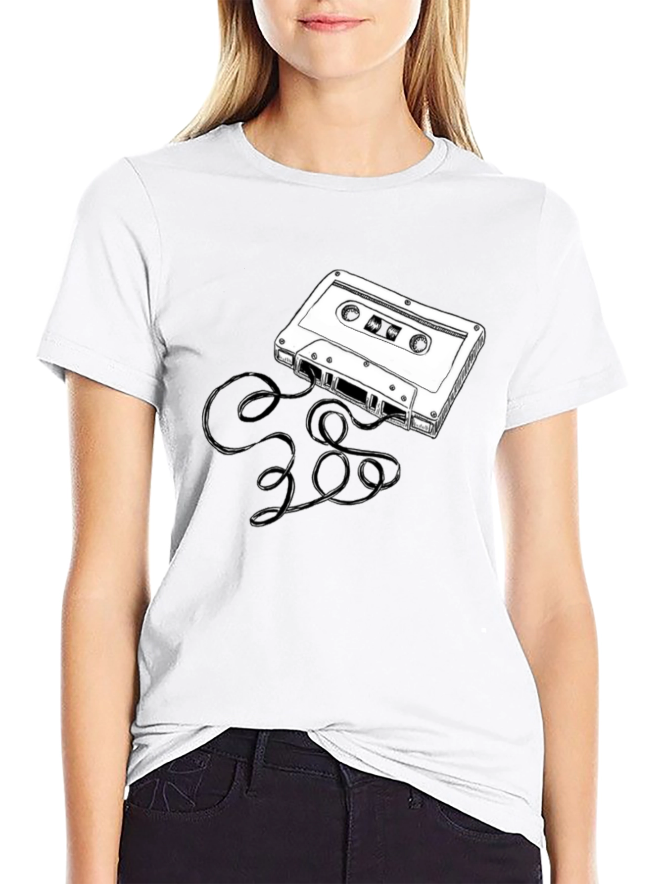 Retro Cassette Tape Graphic T-Shirt