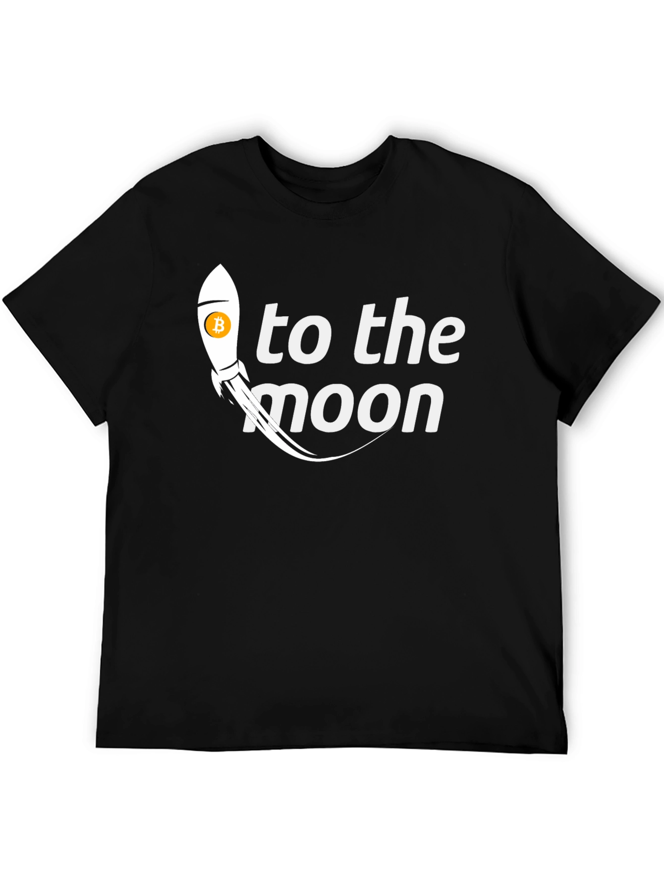 Bitcoin Rocket To The Moon Crypto T-Shirt
