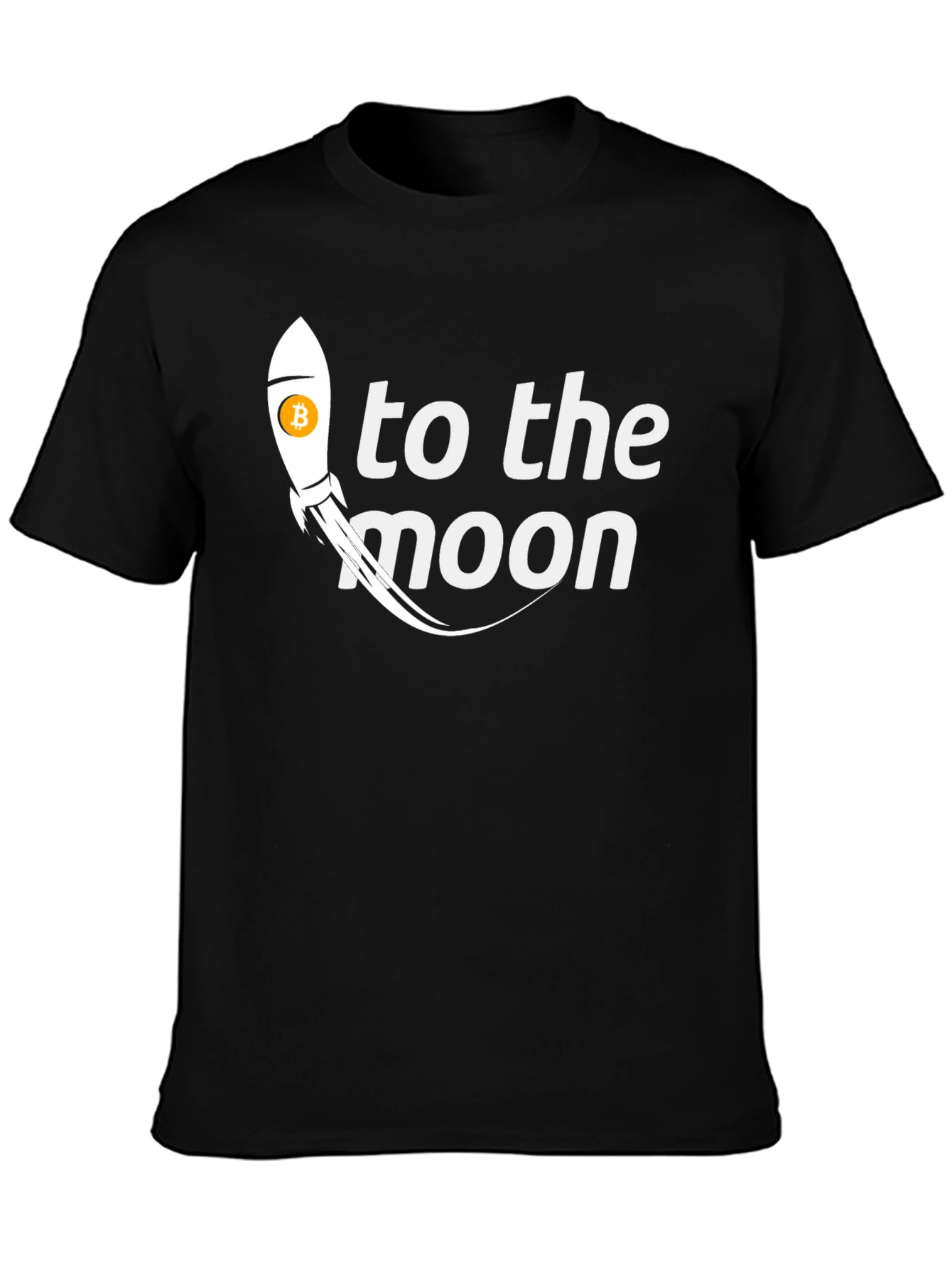 Bitcoin Rocket To The Moon Crypto T-Shirt