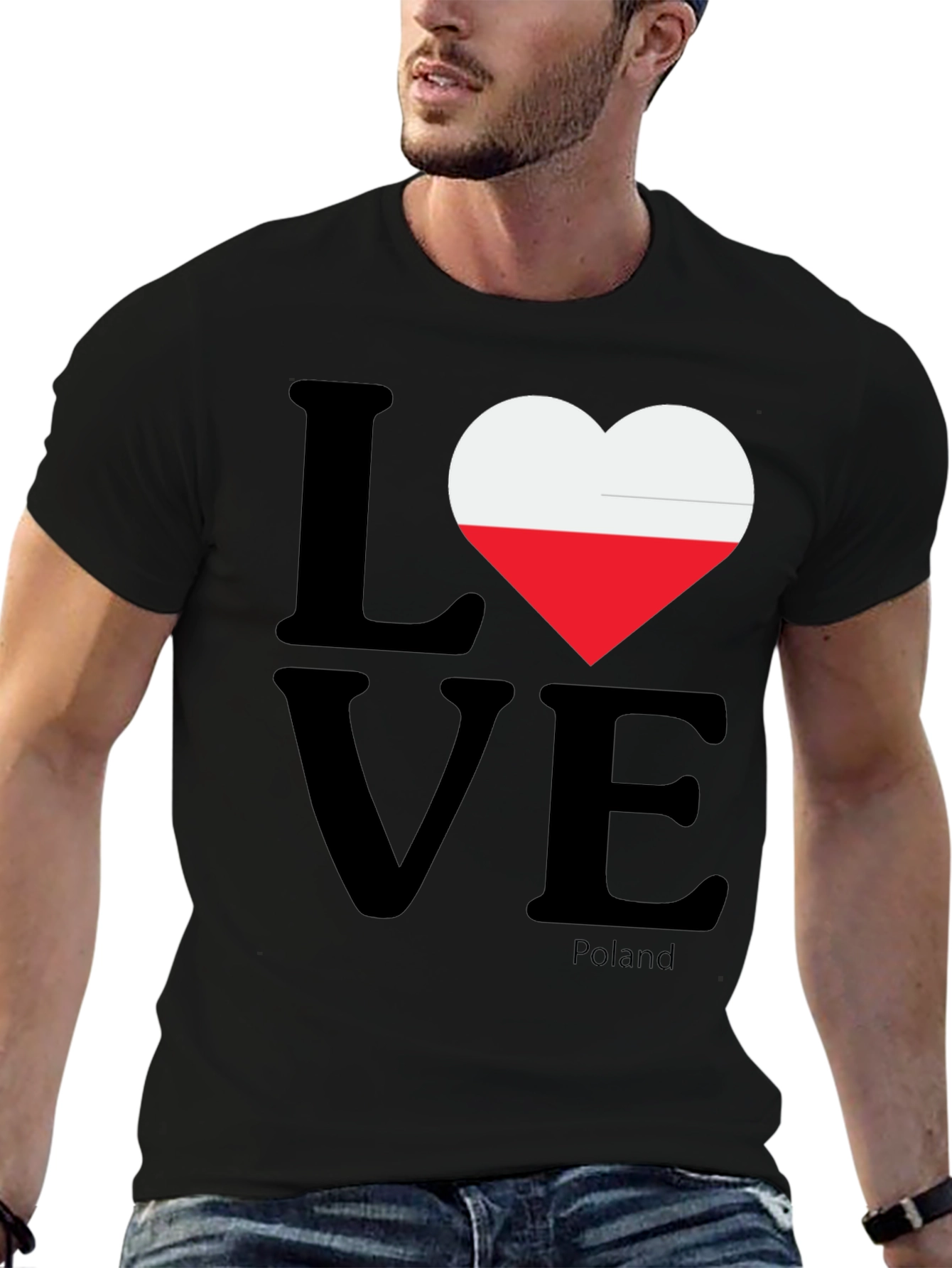 Poland Love Flag Heart T-Shirt