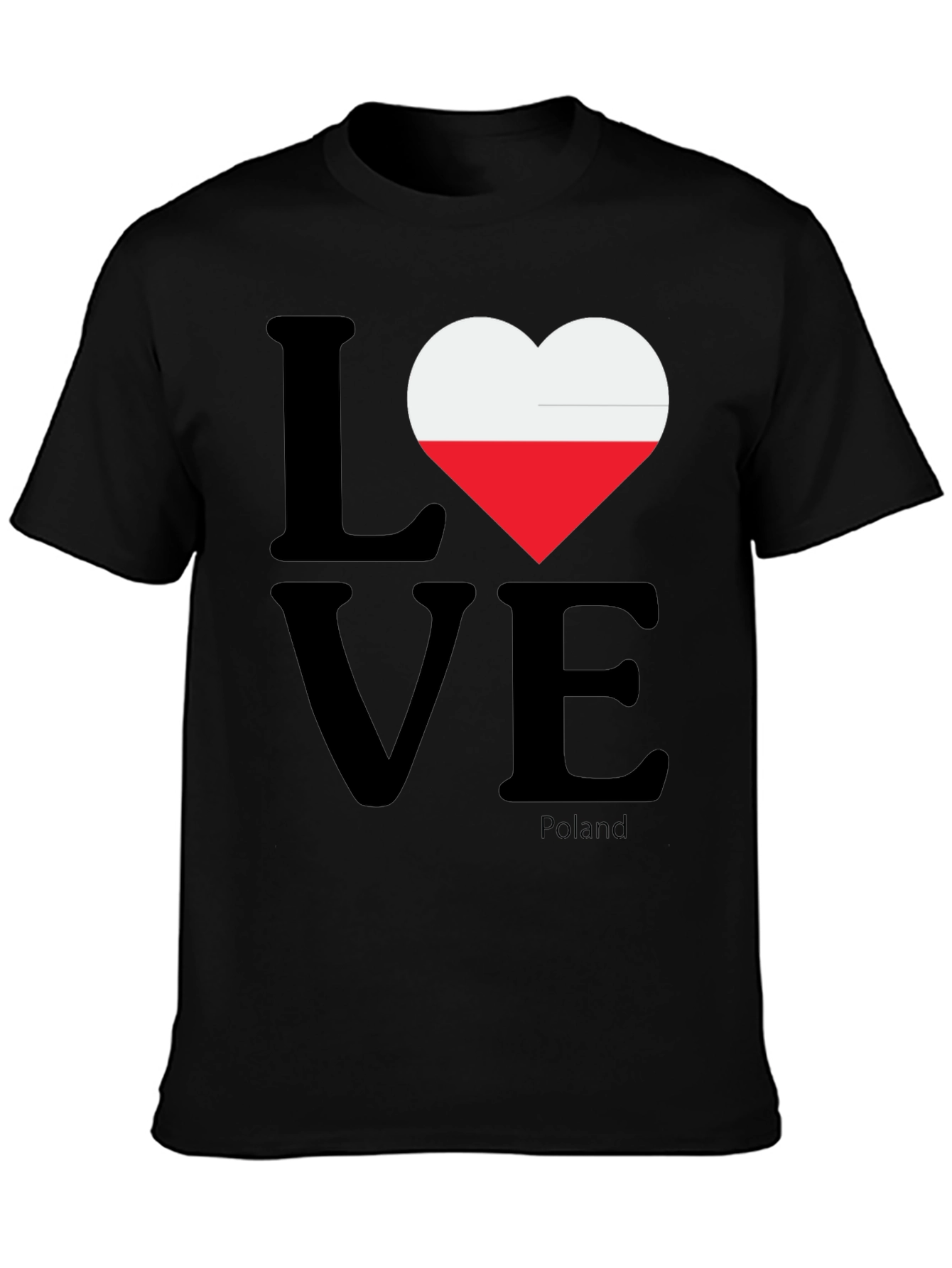 Poland Love Flag Heart T-Shirt