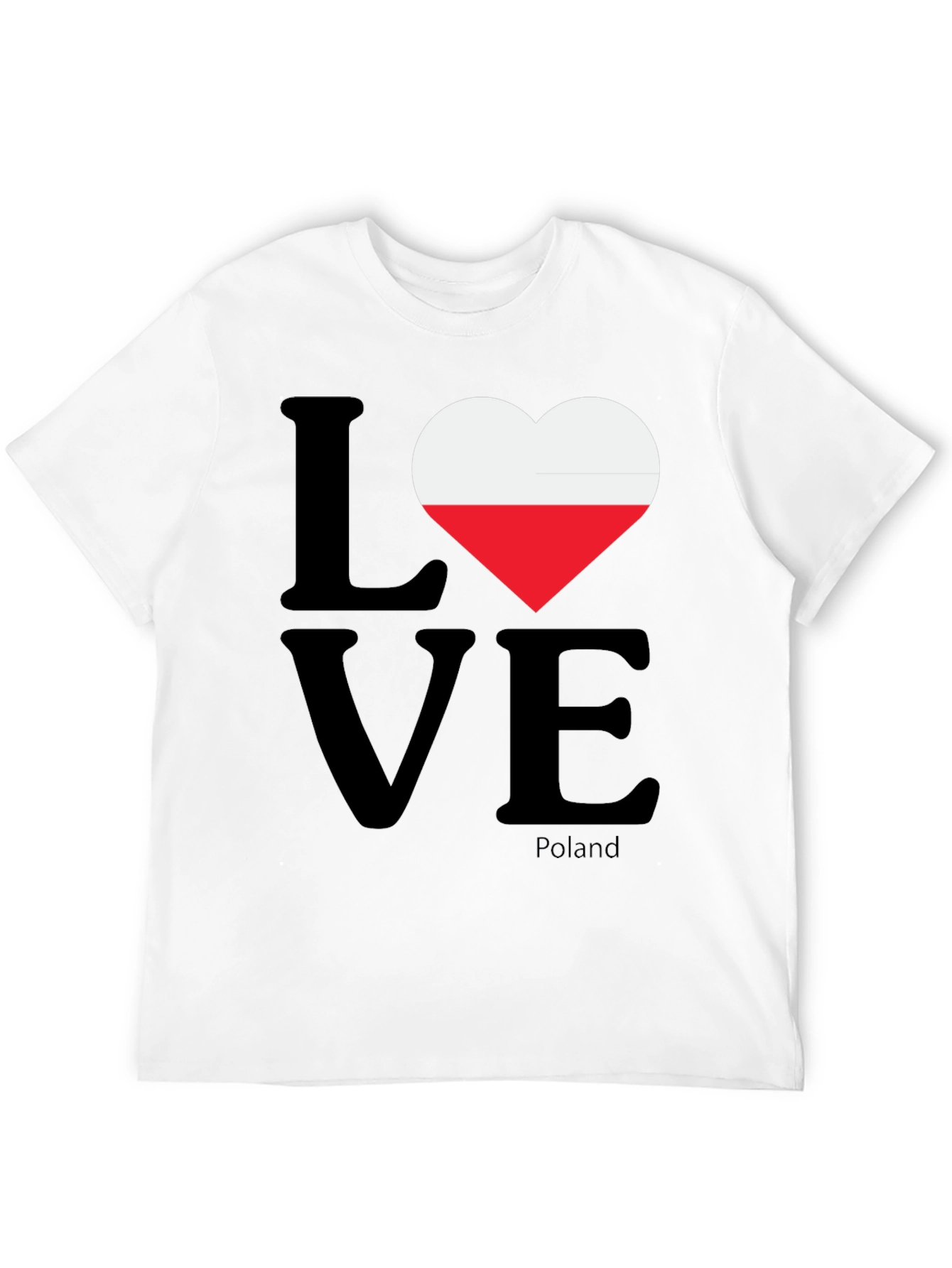 Poland Love Flag Heart T-Shirt