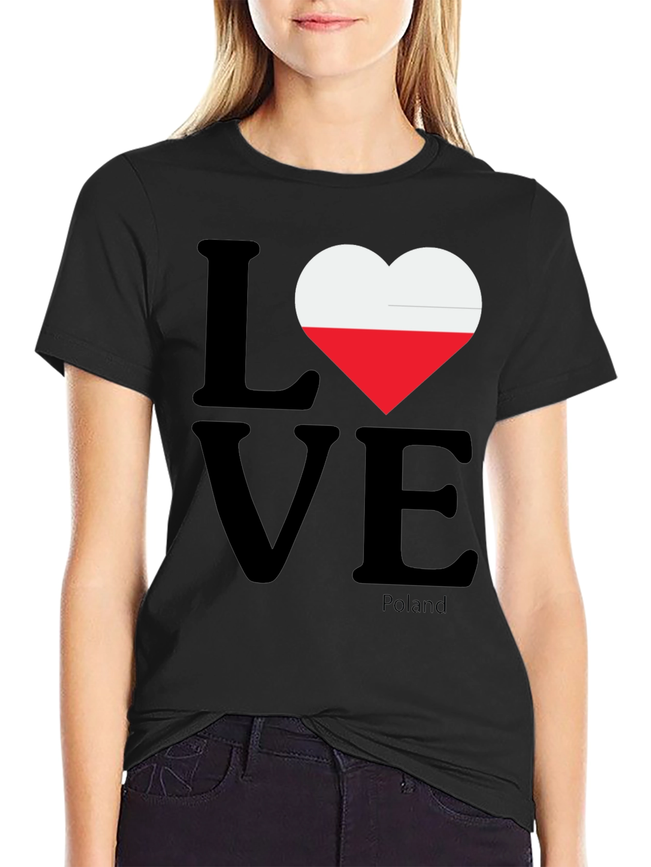 Poland Love Flag Heart T-Shirt