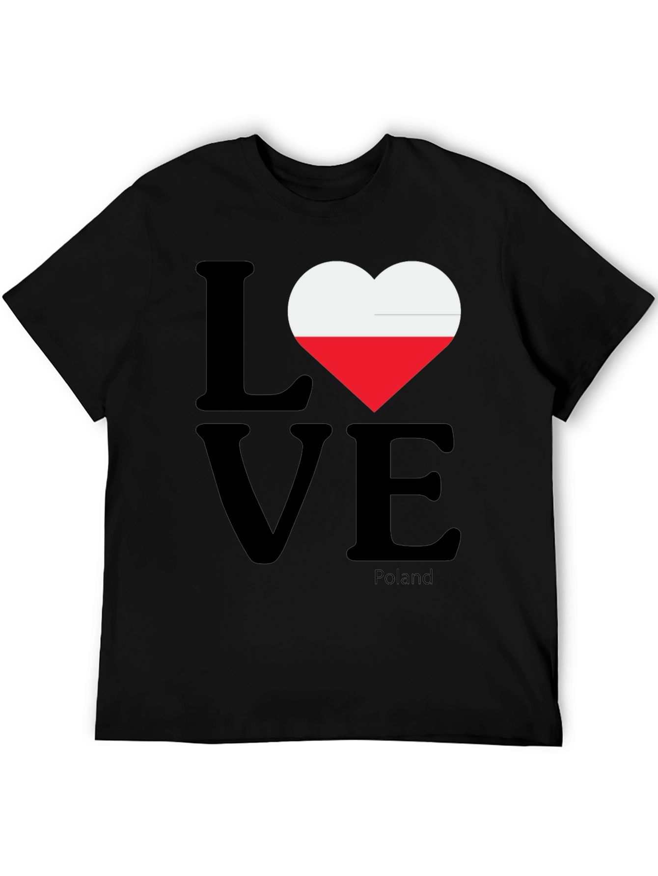 Poland Love Flag Heart T-Shirt