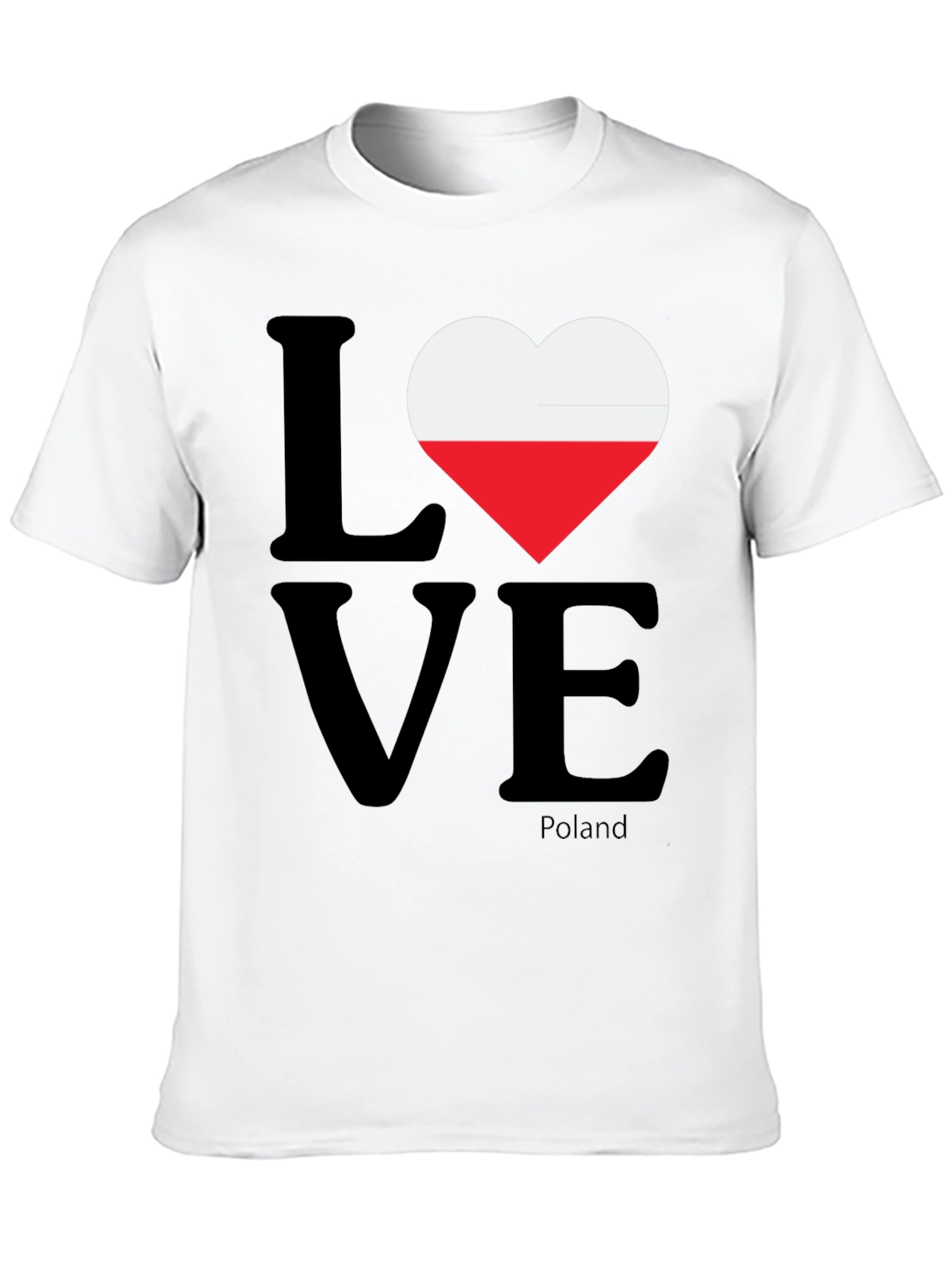 Poland Love Flag Heart T-Shirt