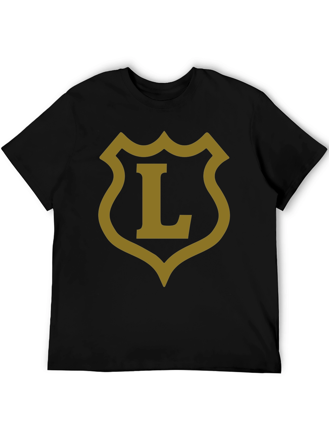 Shield L Graphic Tee - Casual Black T-Shirt