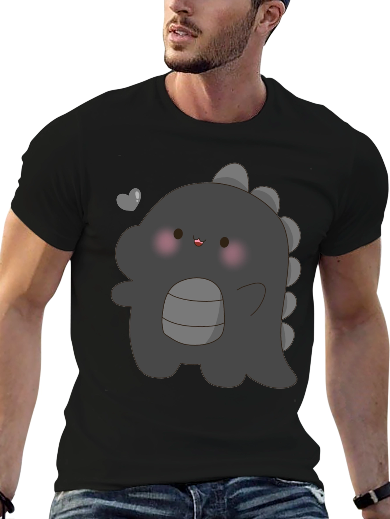 Cute Dinosaur Graphic Print T-Shirt