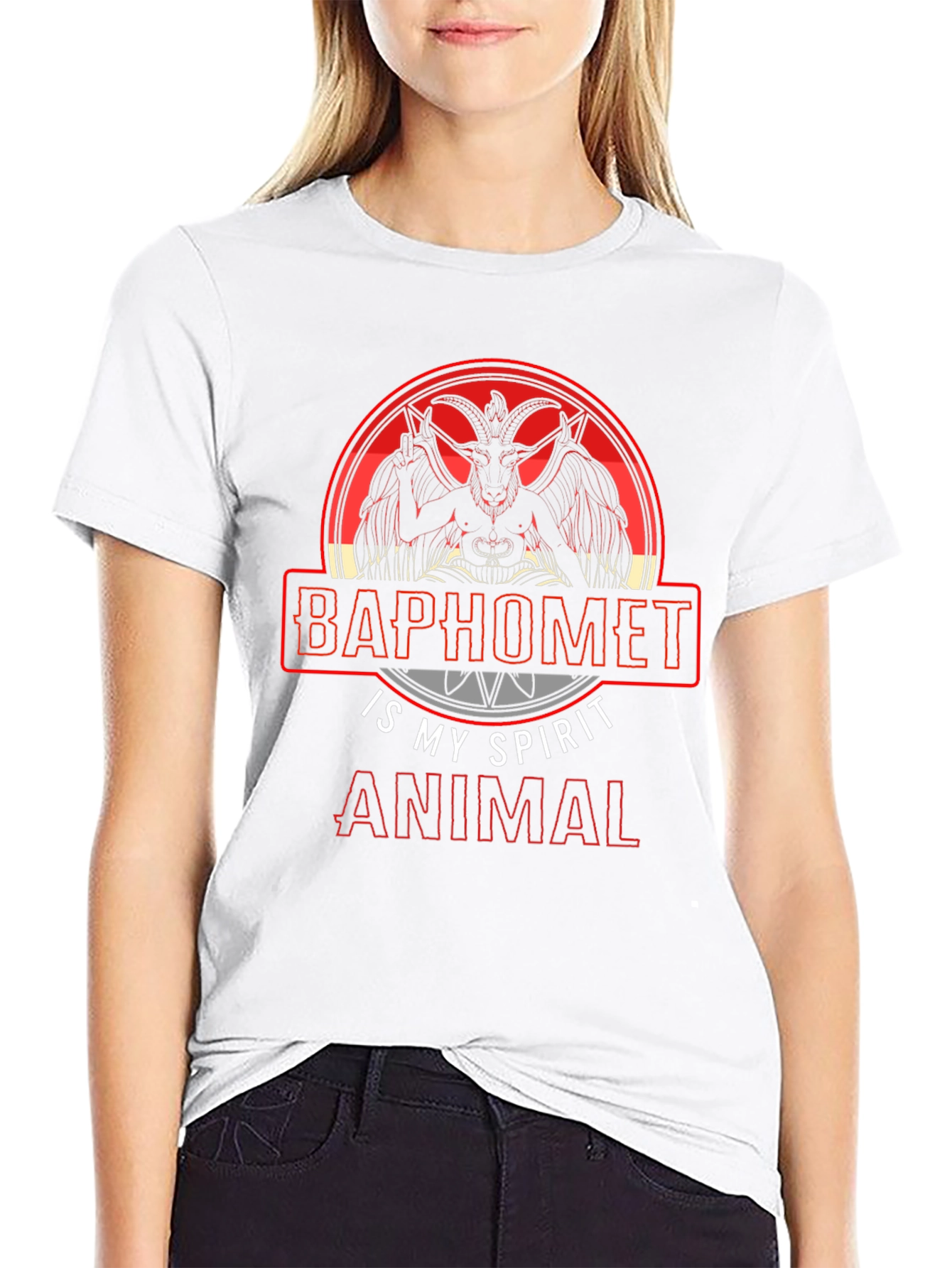 Baphomet Spirit Animal Graphic T-Shirt