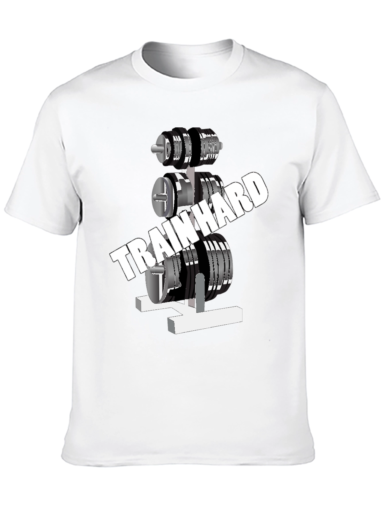 Train Hard Gym Black T-Shirt