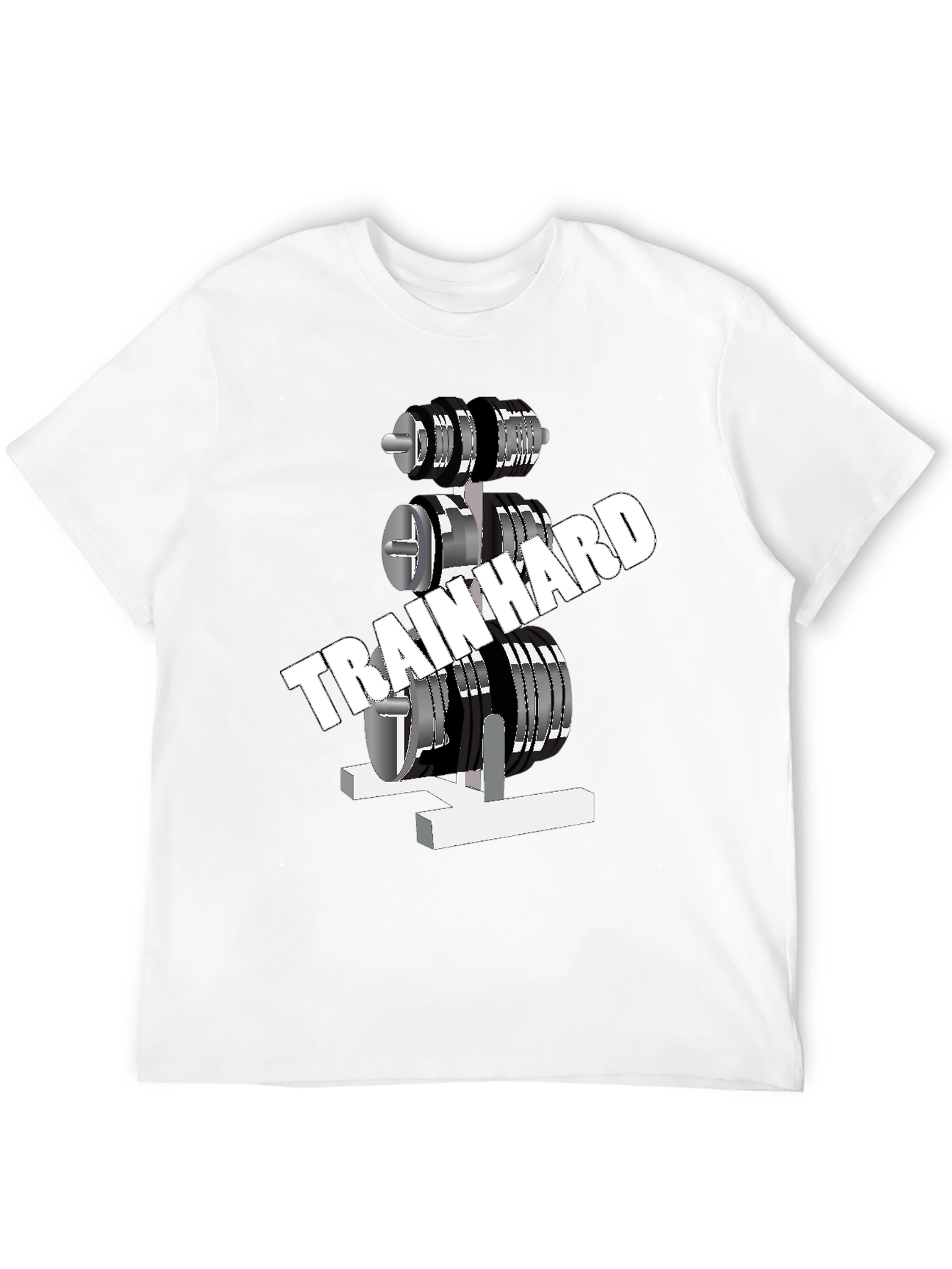 Train Hard Gym Black T-Shirt