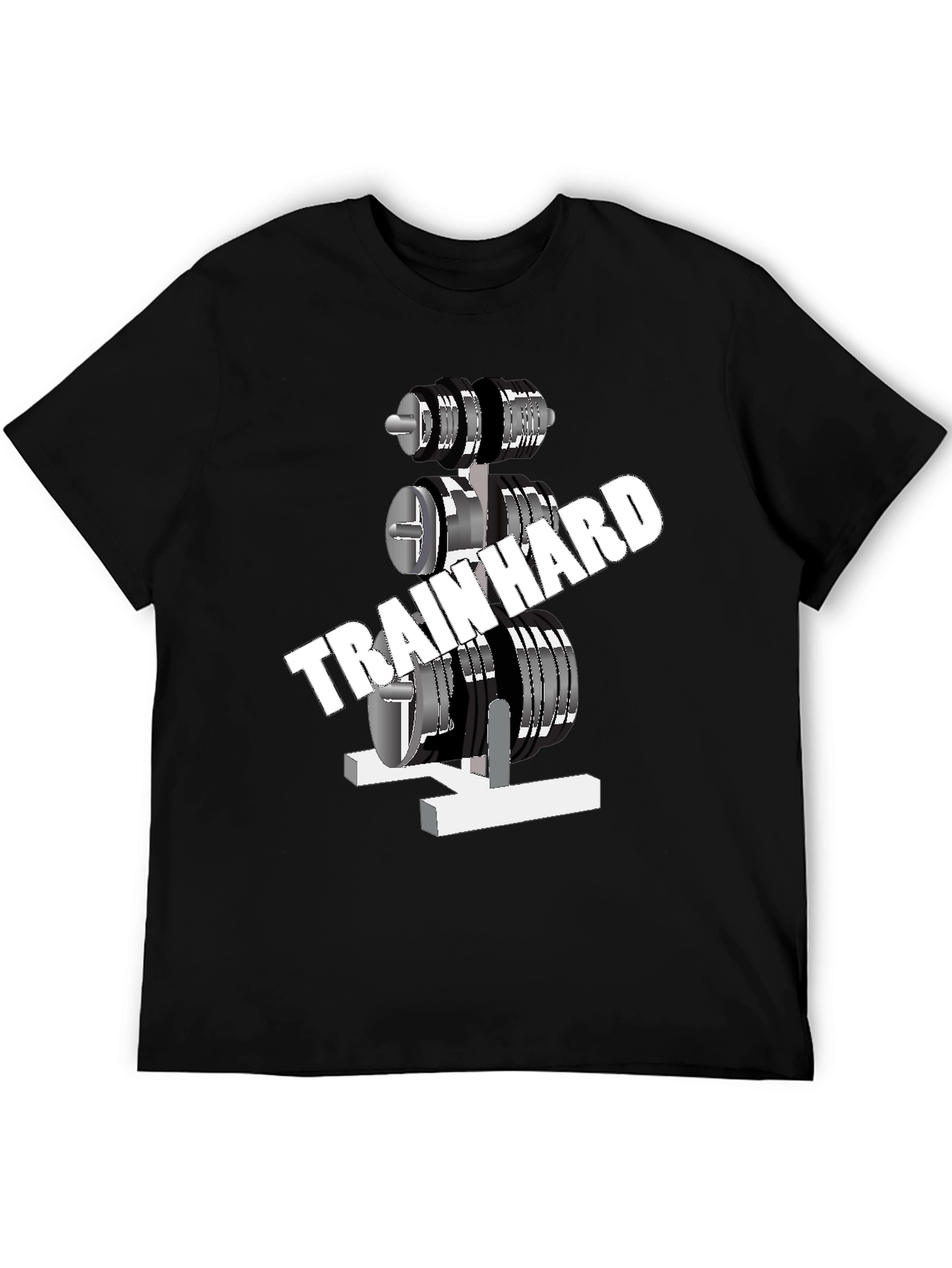 Train Hard Gym Black T-Shirt