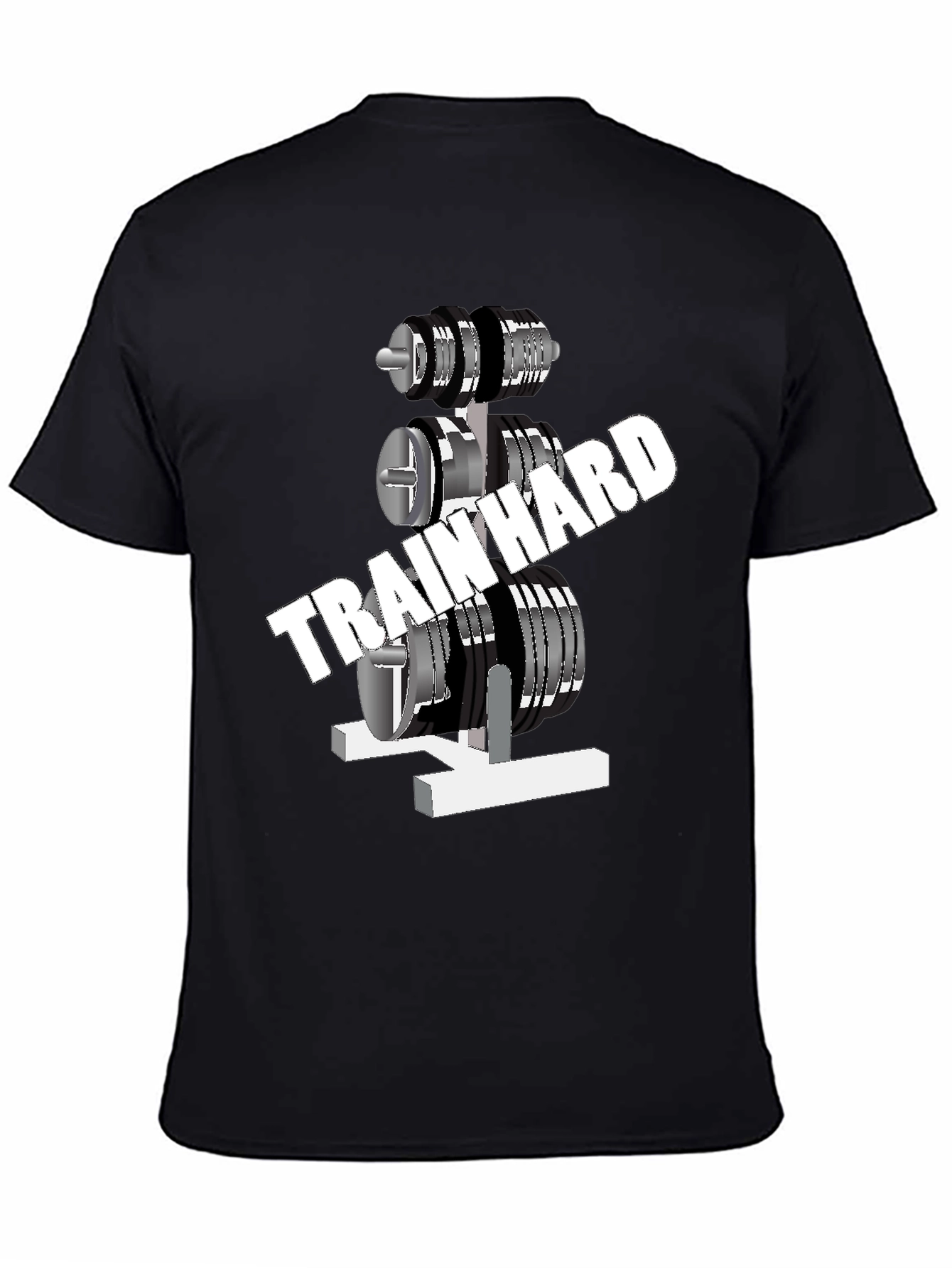 Train Hard Gym Black T-Shirt