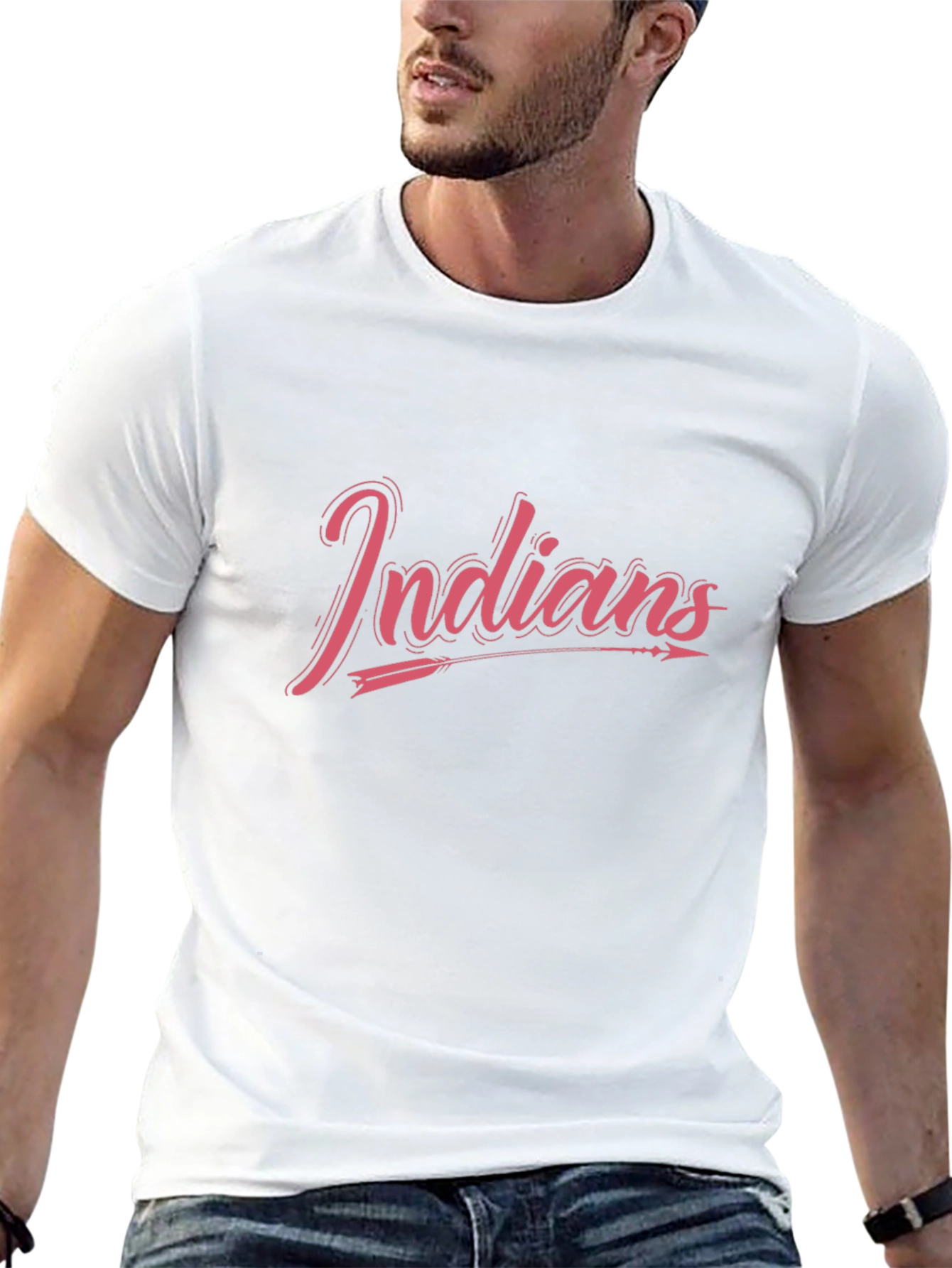 Indians Graphic Black T-Shirt