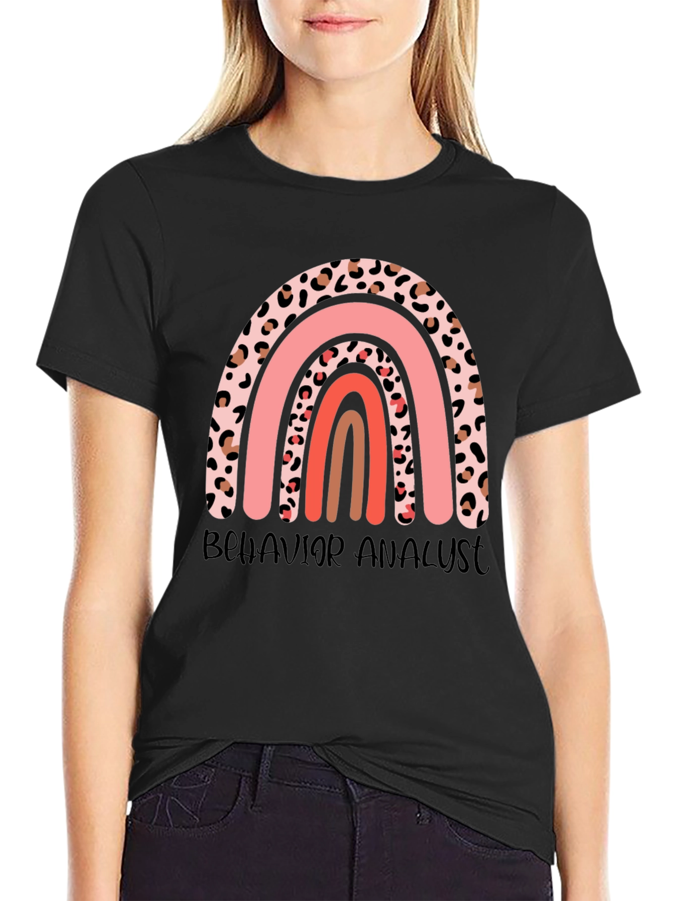 Behavior Analyst Rainbow Graphic Tee