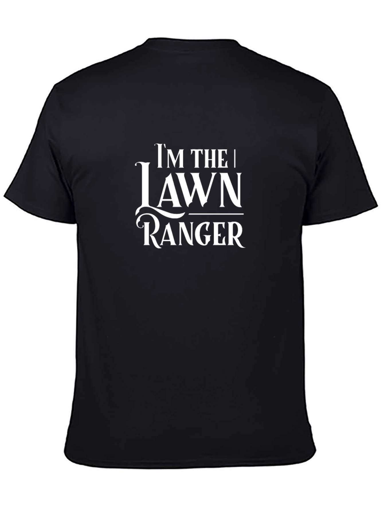 Lawn Ranger Graphic Tee - Black Cotton T-Shirt