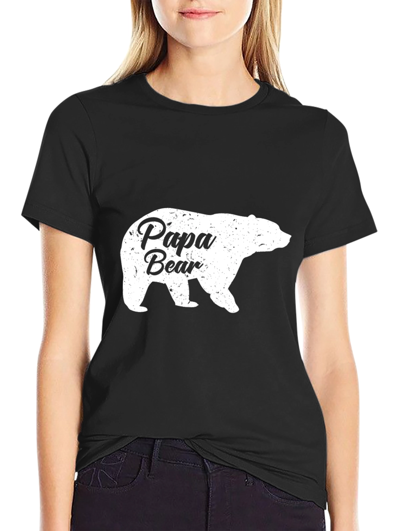 Papa Bear T-Shirt - Distressed Bear Graphic Tee