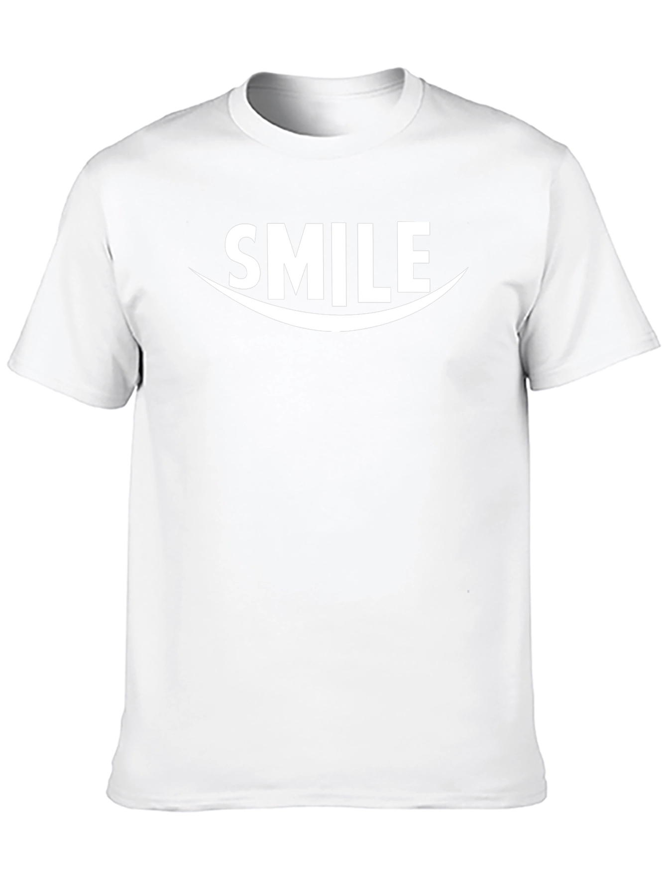 Smile Graphic Tee - Black Casual T-Shirt