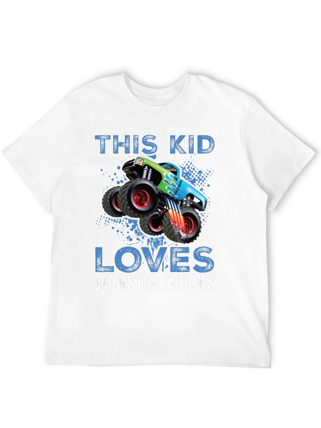 This Kid Loves Monster Trucks Black T-Shirt