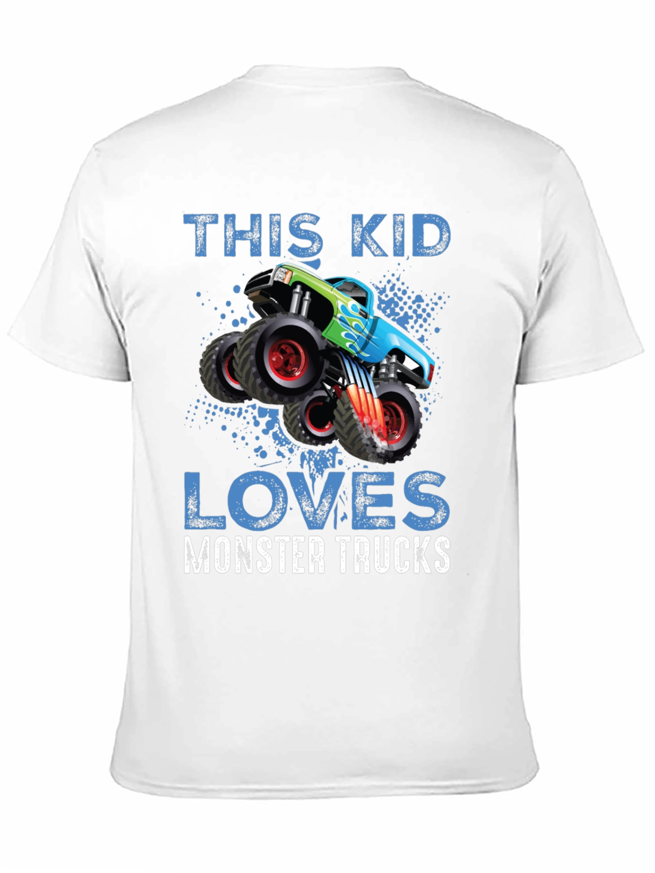 This Kid Loves Monster Trucks Black T-Shirt
