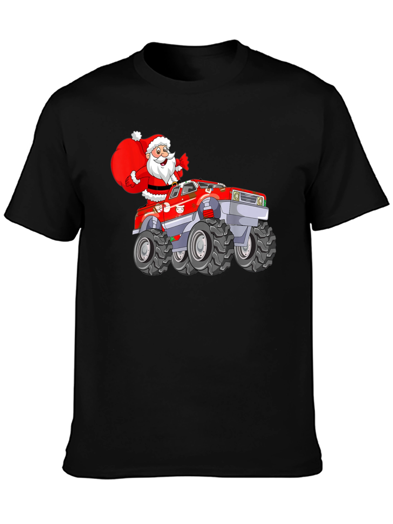 Santa Monster Truck Tee