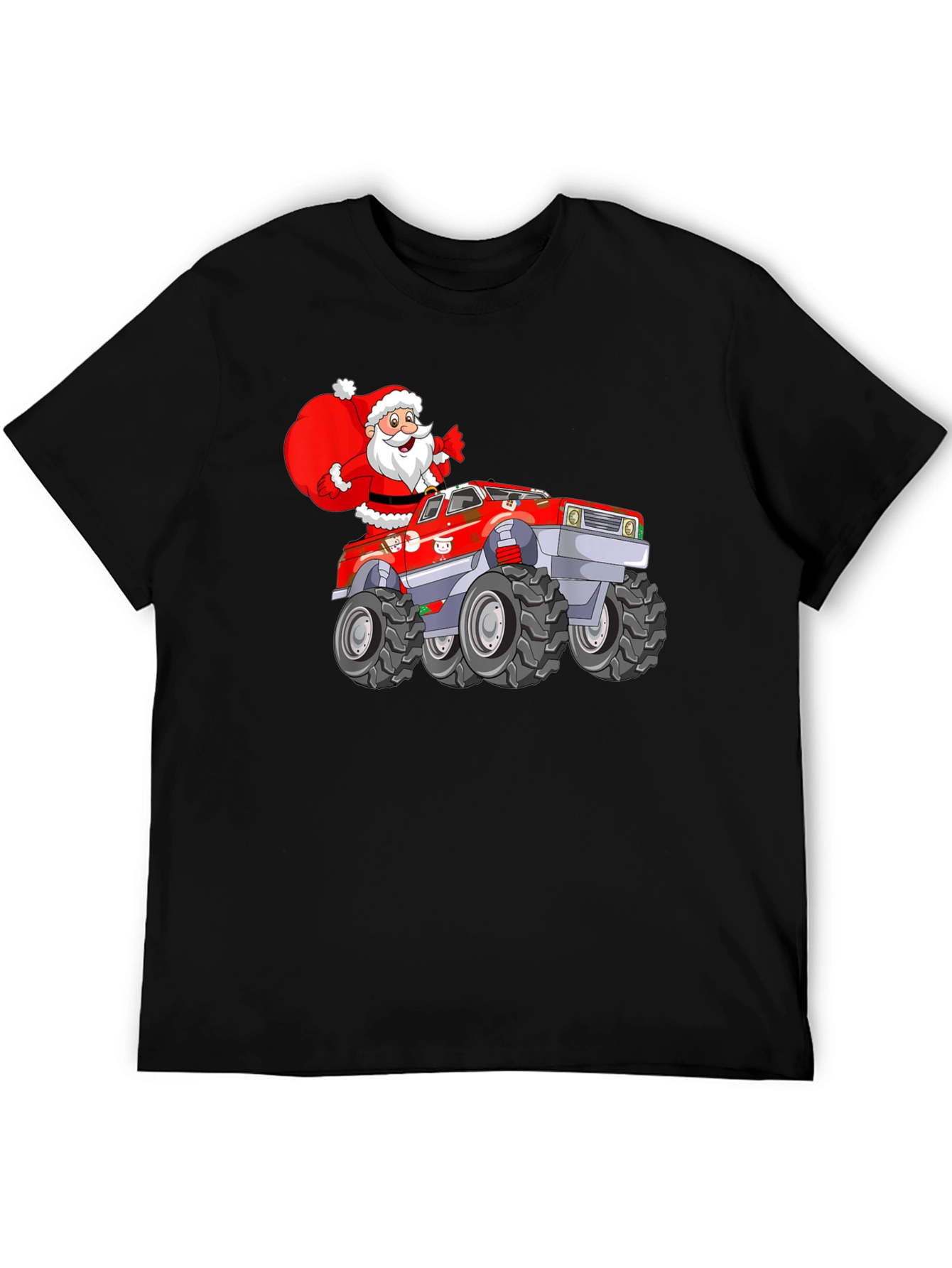 Santa Monster Truck Tee