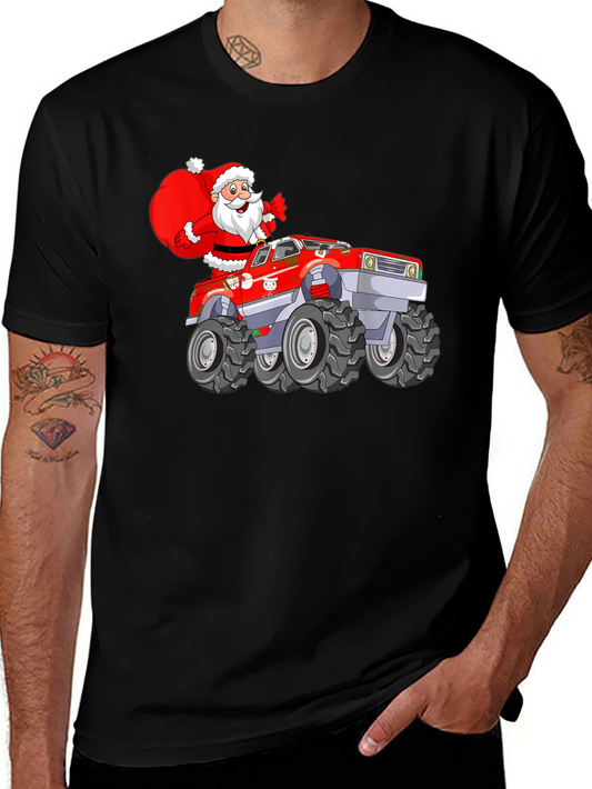 Santa Monster Truck Tee