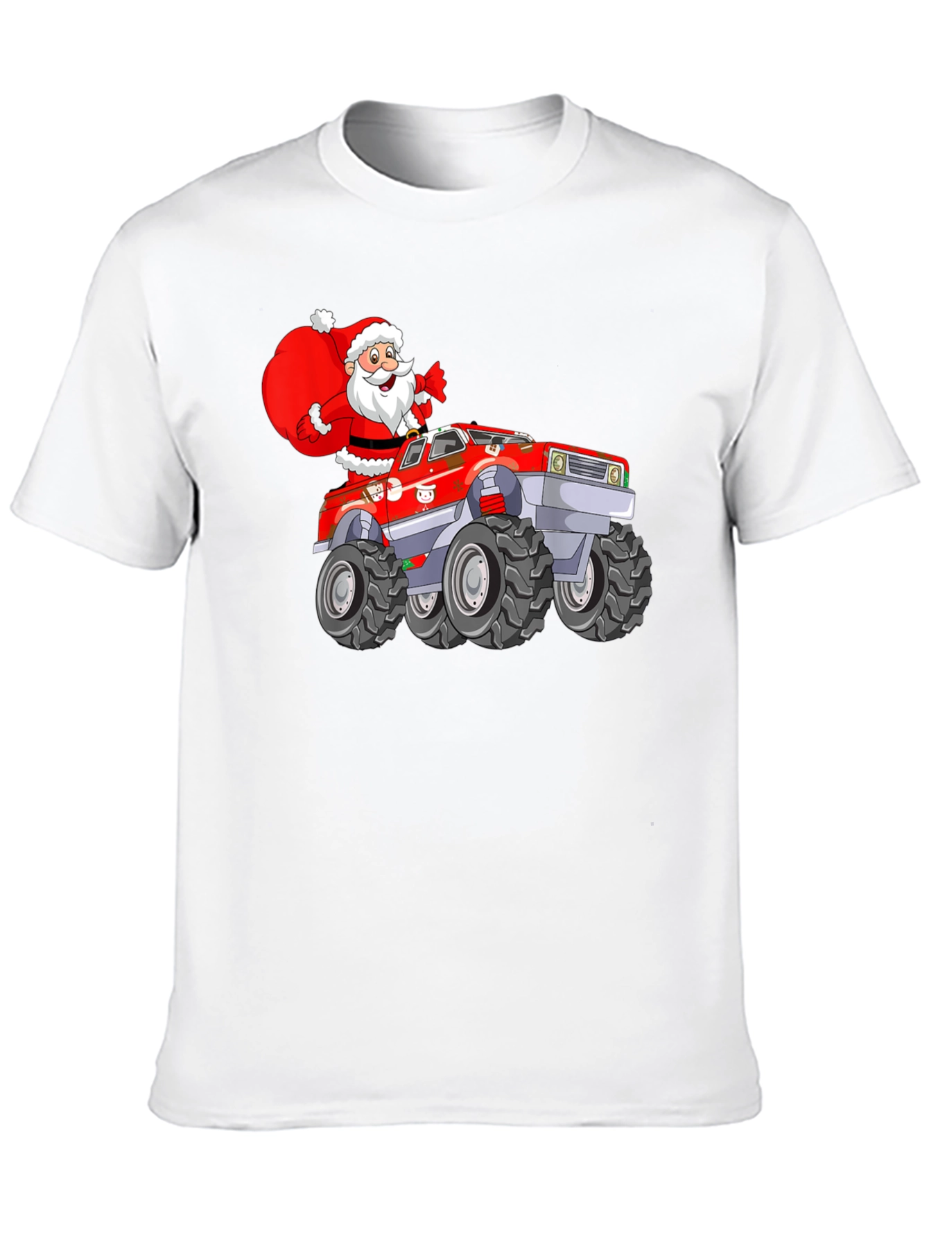 Santa Monster Truck Tee