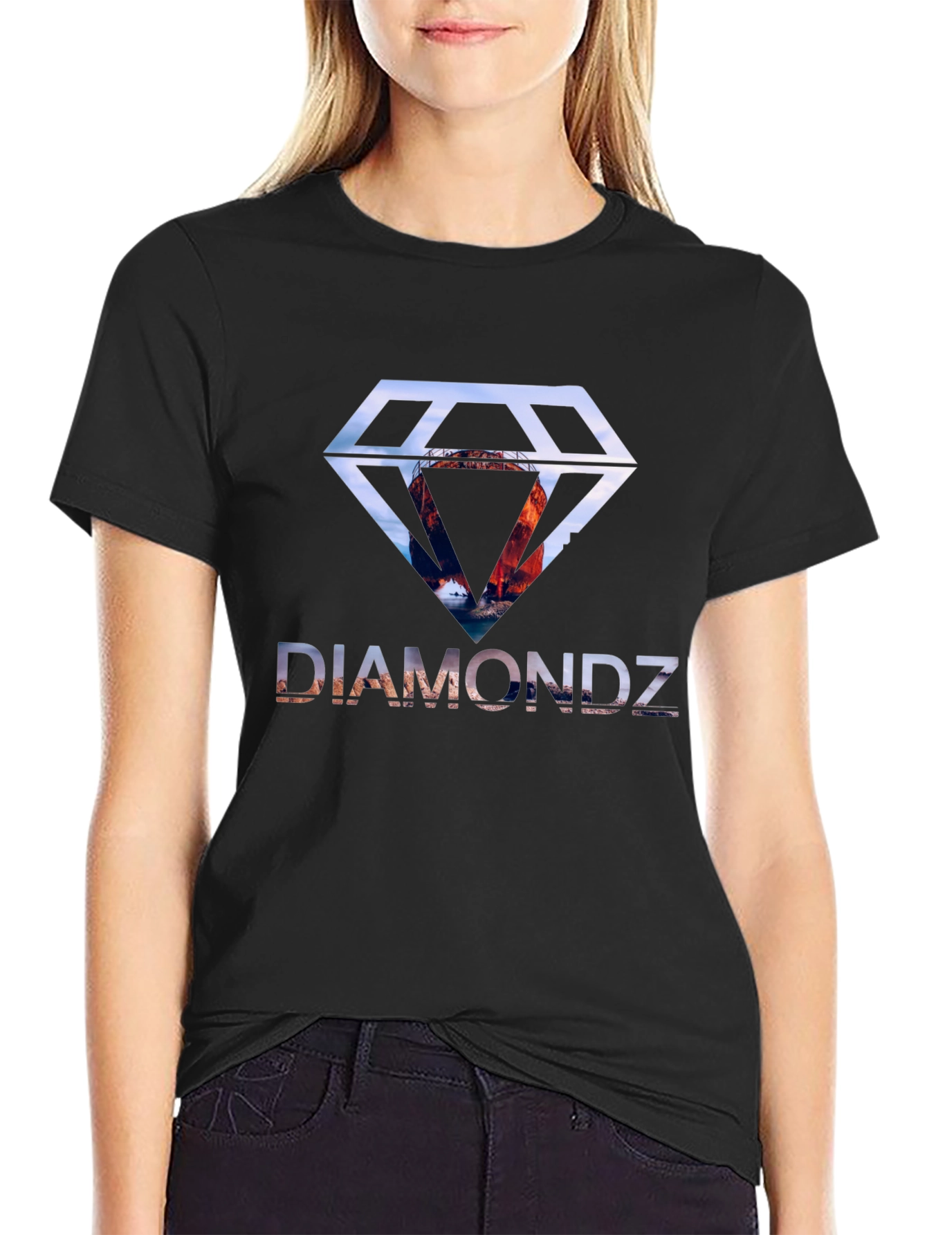 Diamondz Black T-Shirt