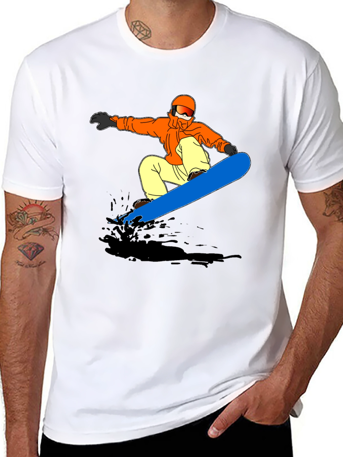 Snowboard Graphic T-Shirt | Cool Sports Tee