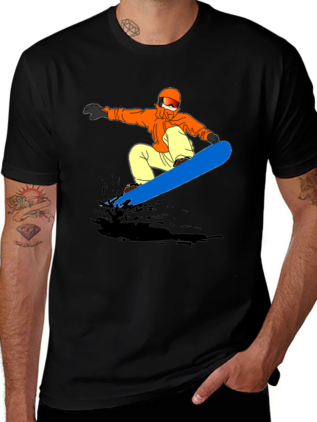 Snowboard Graphic T-Shirt | Cool Sports Tee