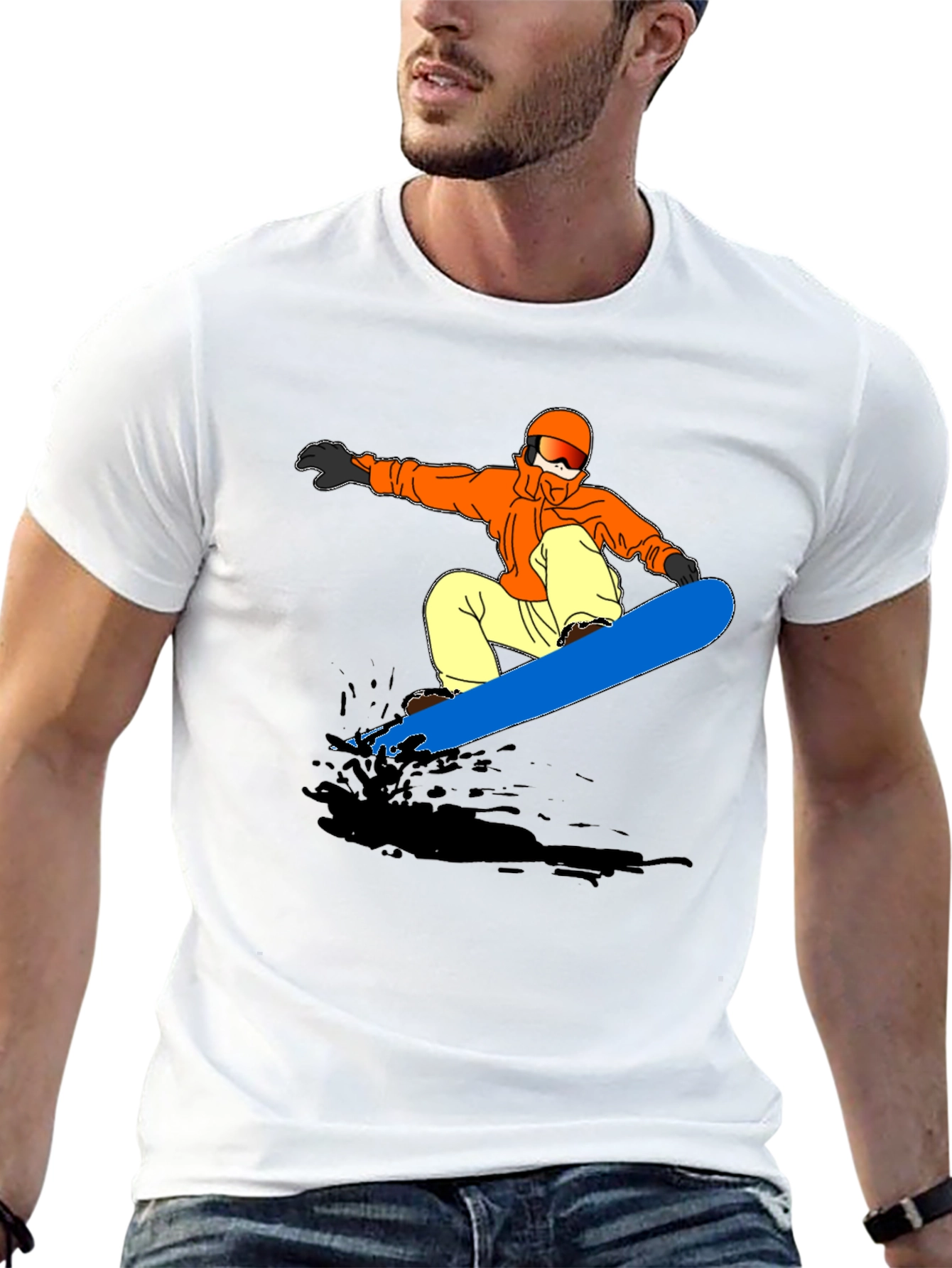 Snowboard Graphic T-Shirt | Cool Sports Tee