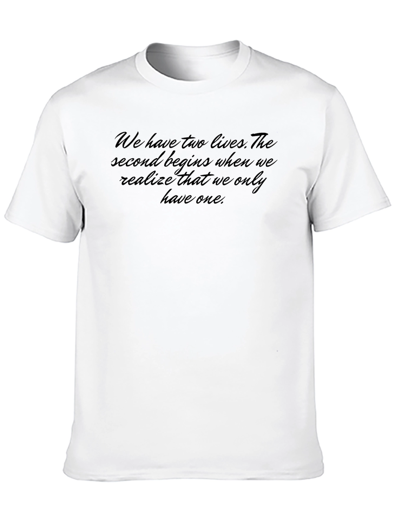 Motivational Quote Black T-Shirt