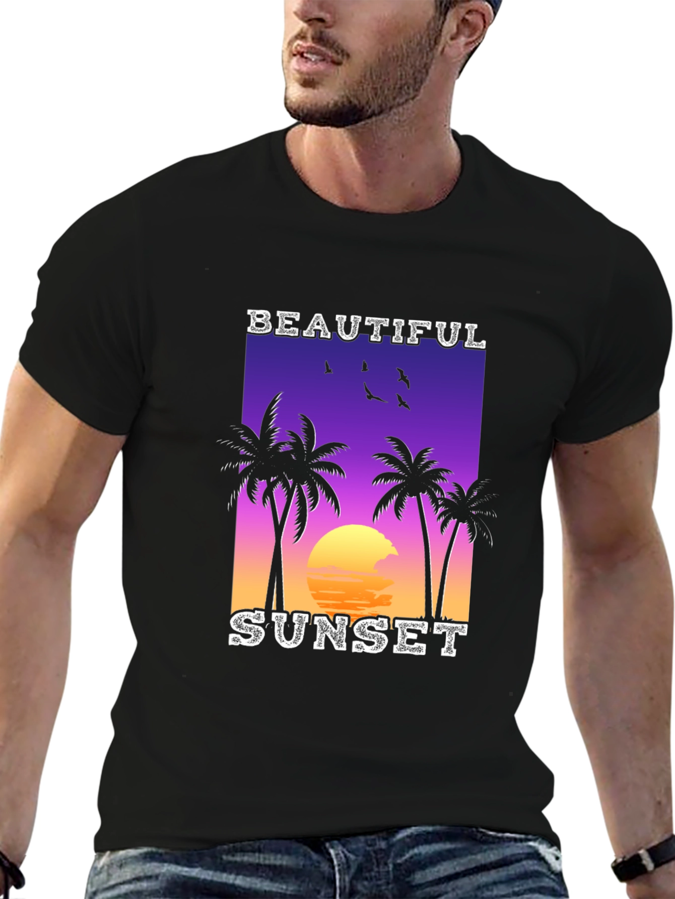 Tropical Sunset Graphic Tee