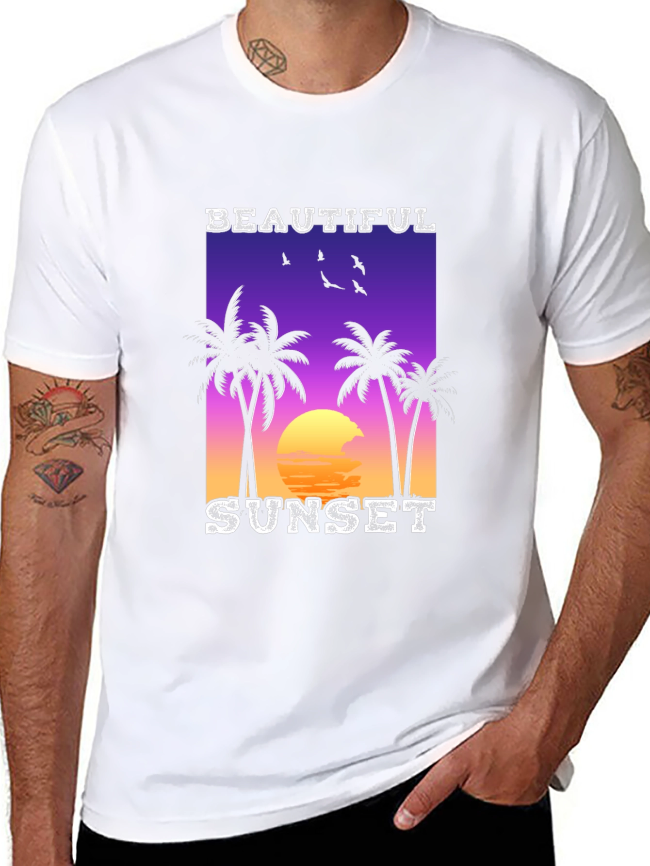 Tropical Sunset Graphic Tee