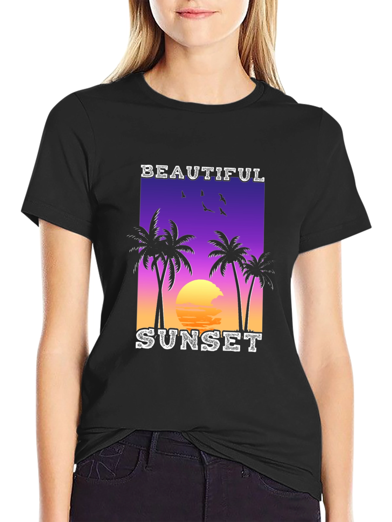 Tropical Sunset Graphic Tee