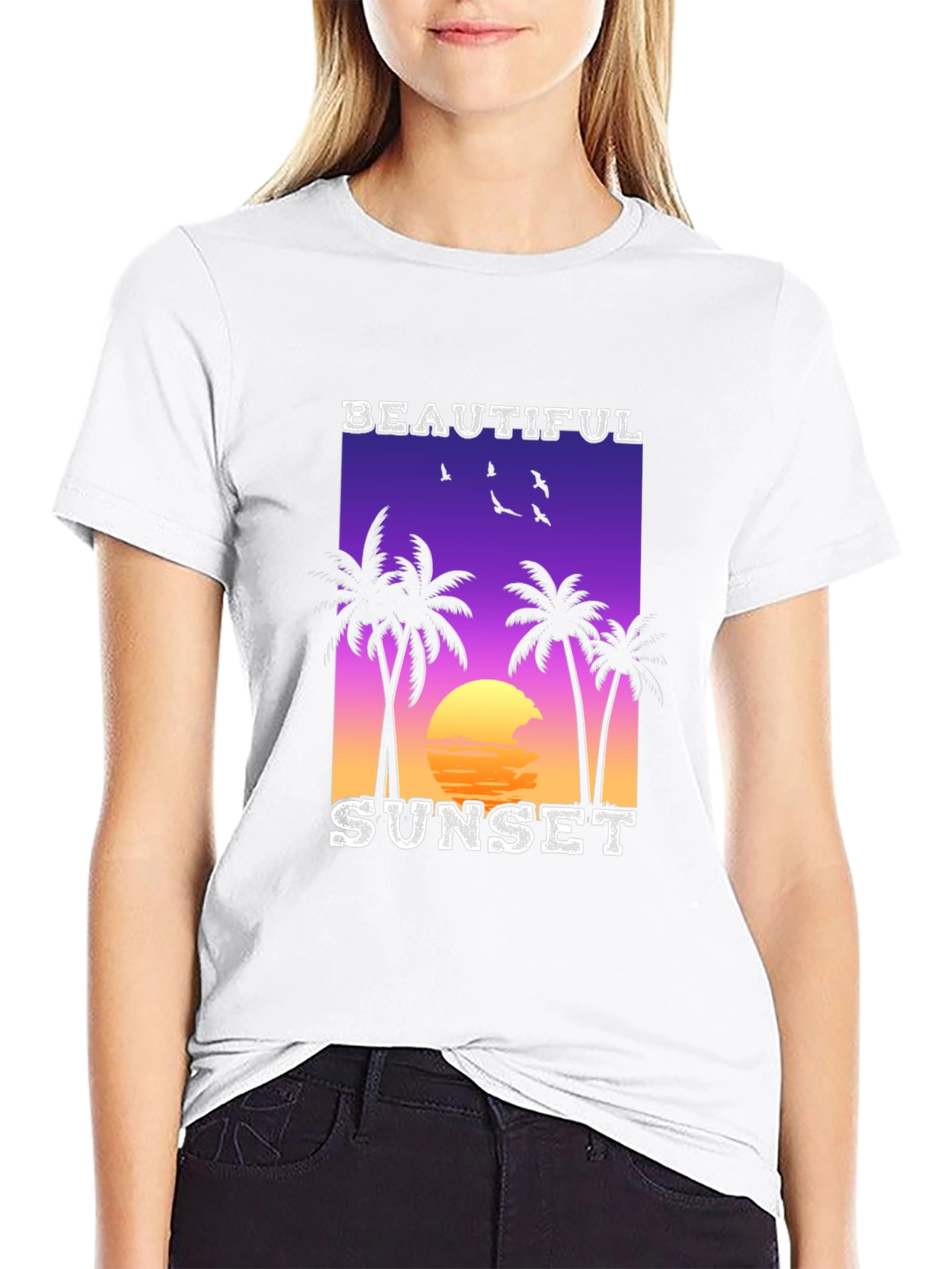 Tropical Sunset Graphic Tee