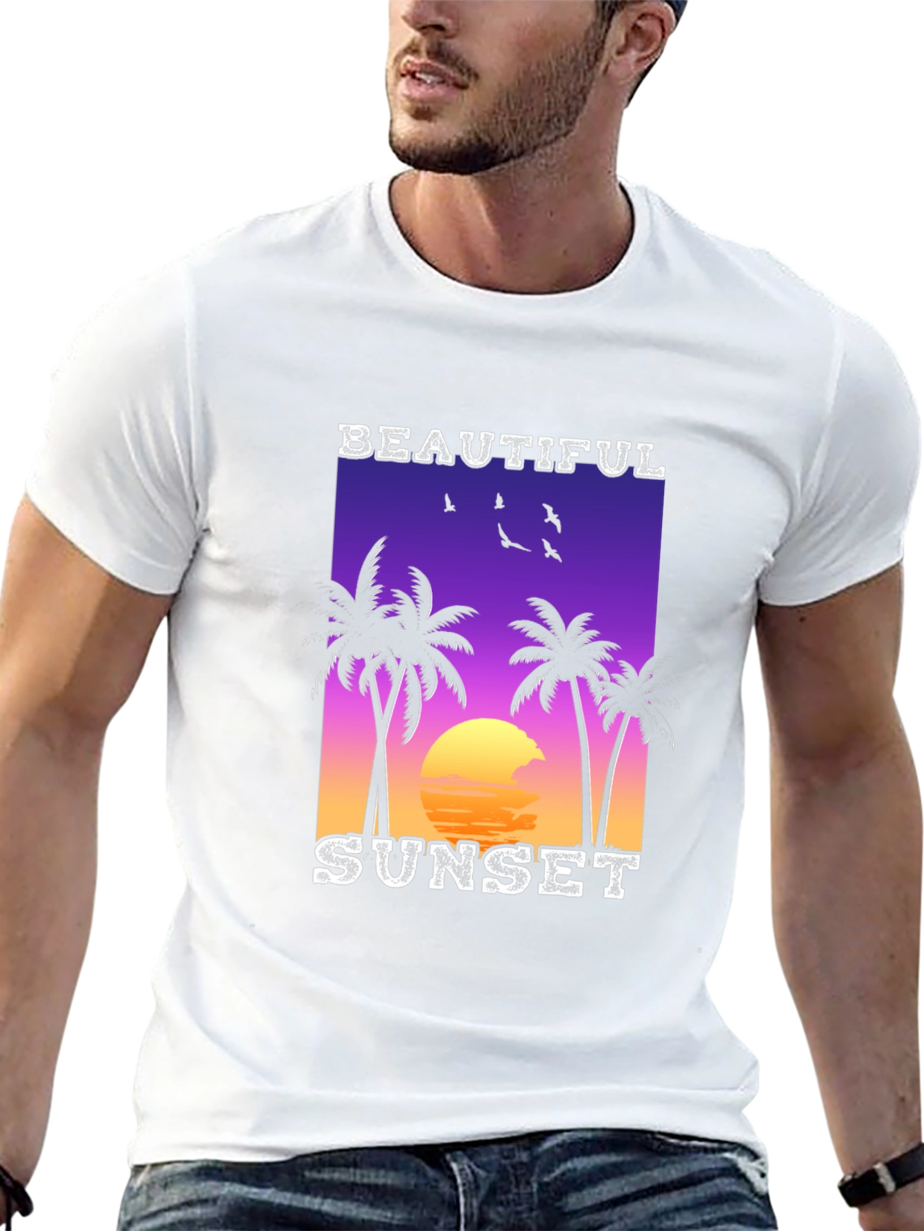 Tropical Sunset Graphic Tee