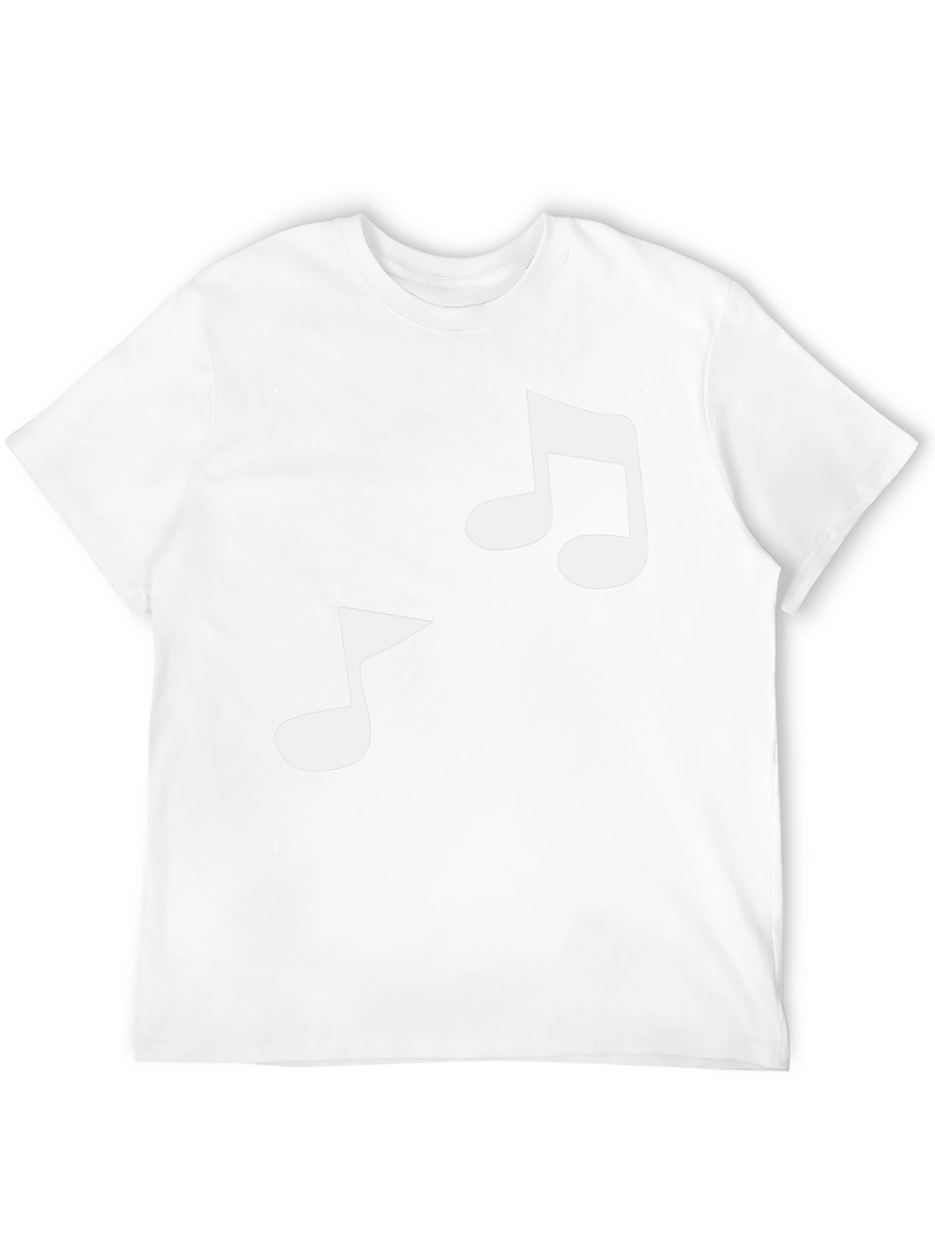 Music Note Graphic Black T-Shirt