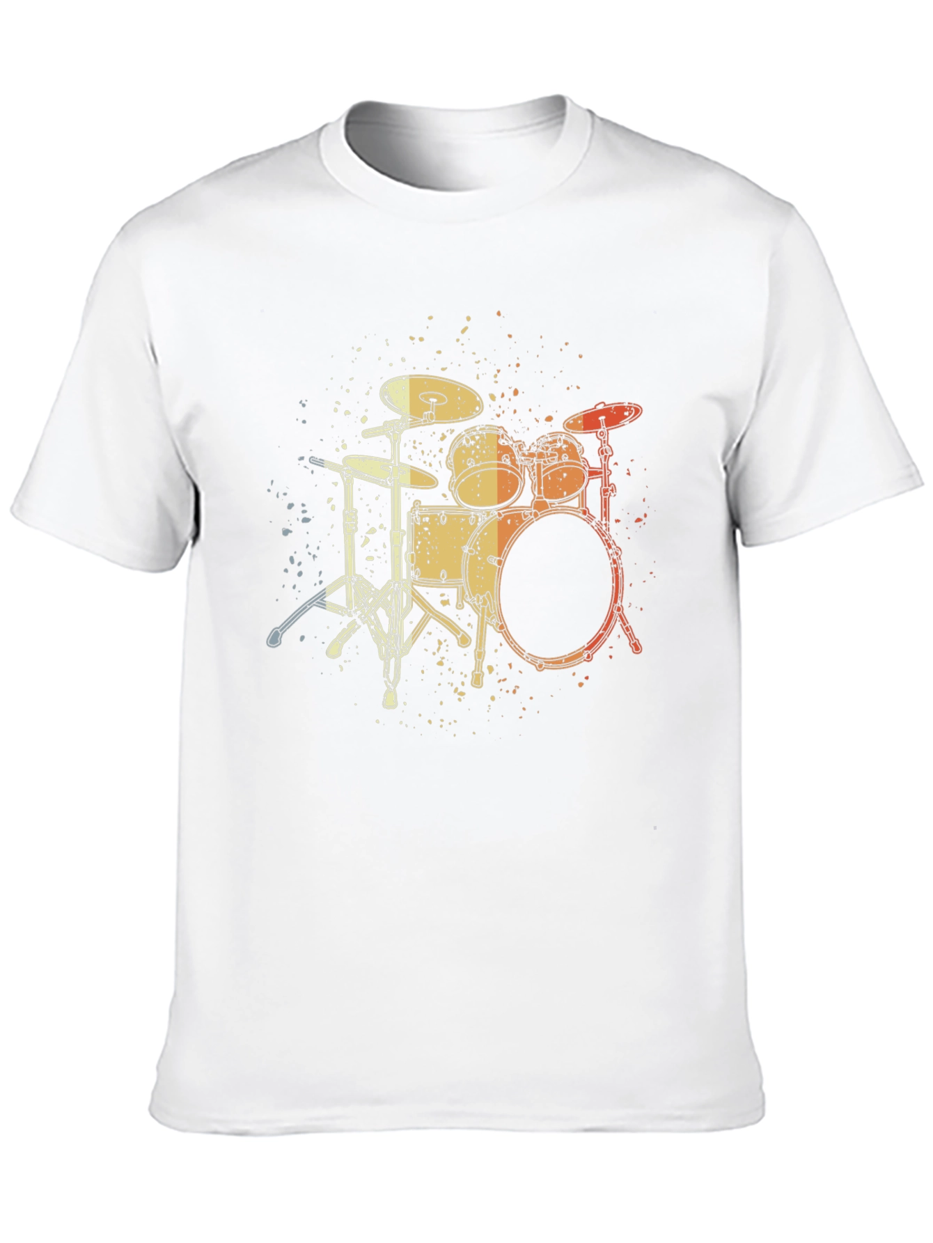 Drum Set Graphic Tee - Musician Style