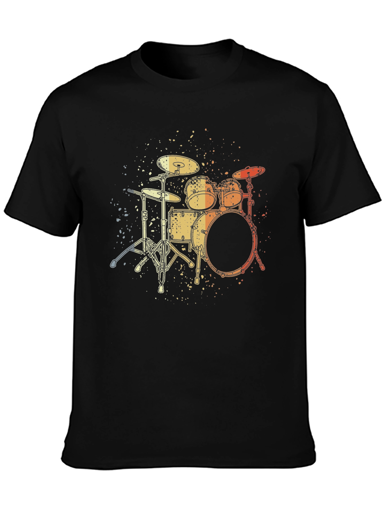 Drum Set Graphic Tee - Musician Style
