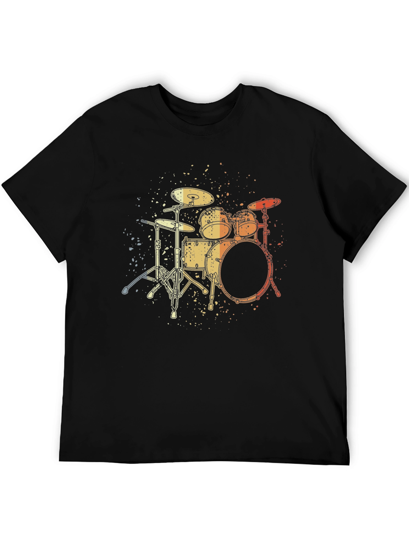 Drum Set Graphic Tee - Musician Style