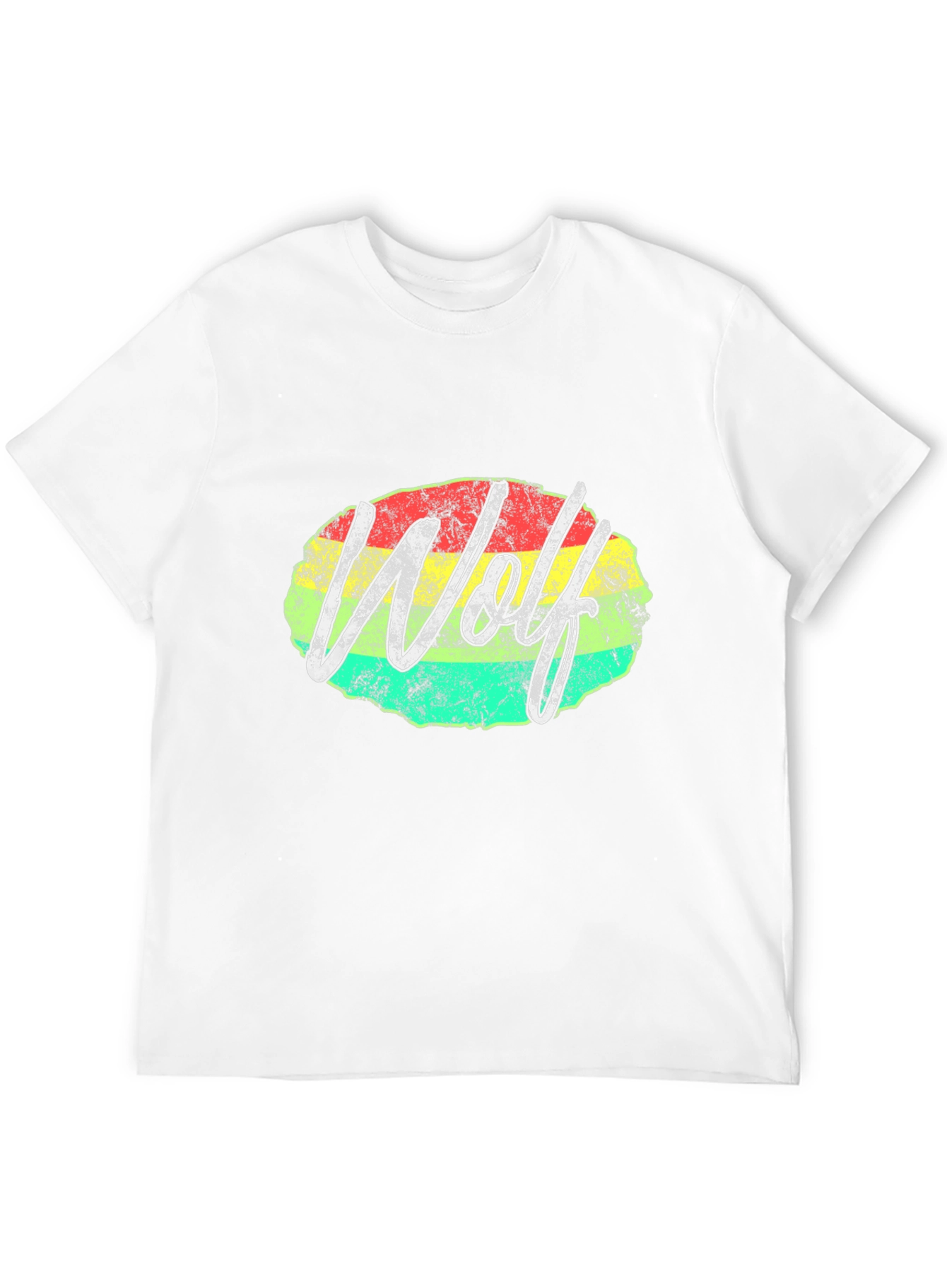 Wolf Rasta Graphic Tee - Mens Black T-Shirt