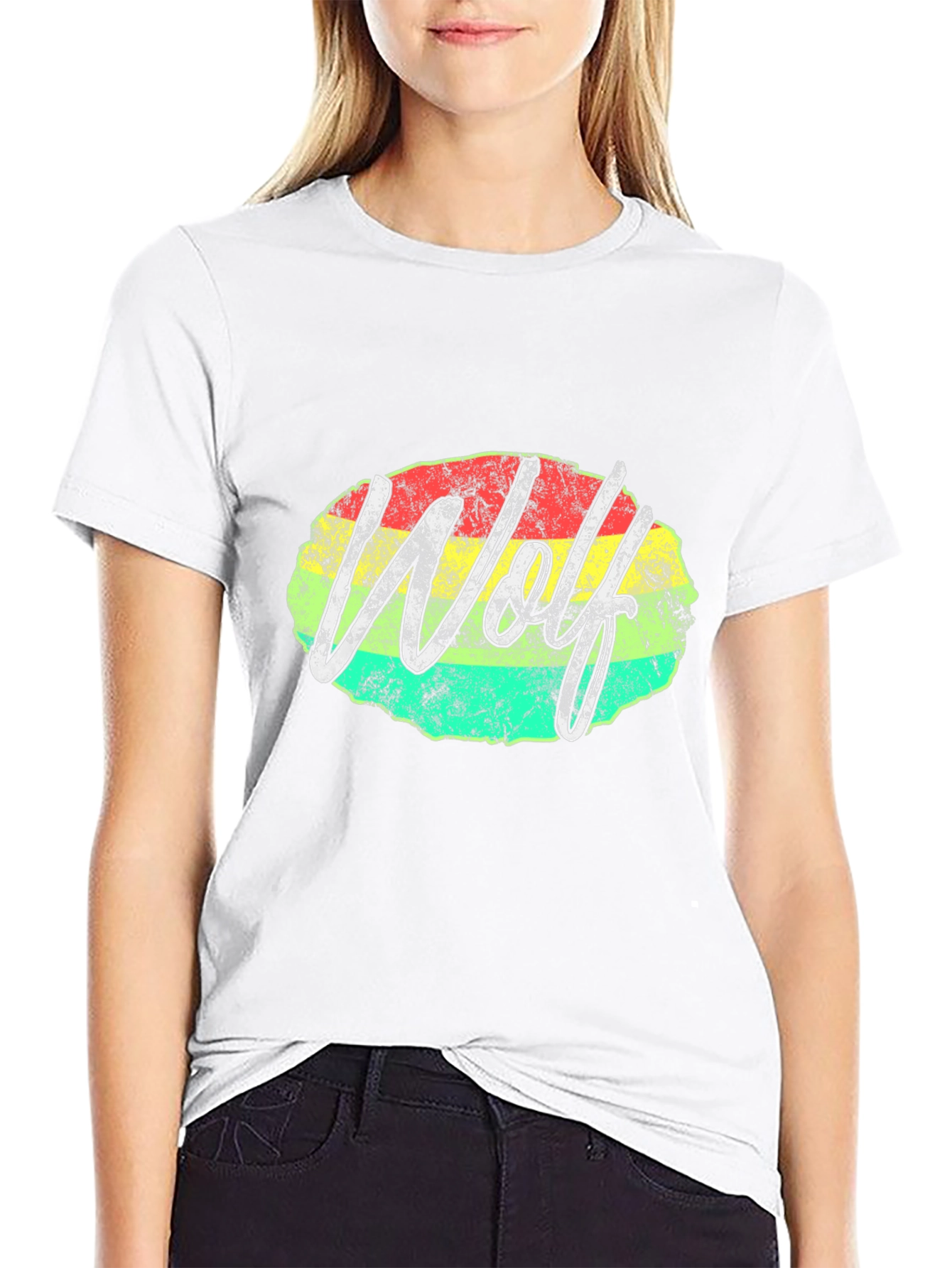 Wolf Rasta Graphic Tee - Mens Black T-Shirt
