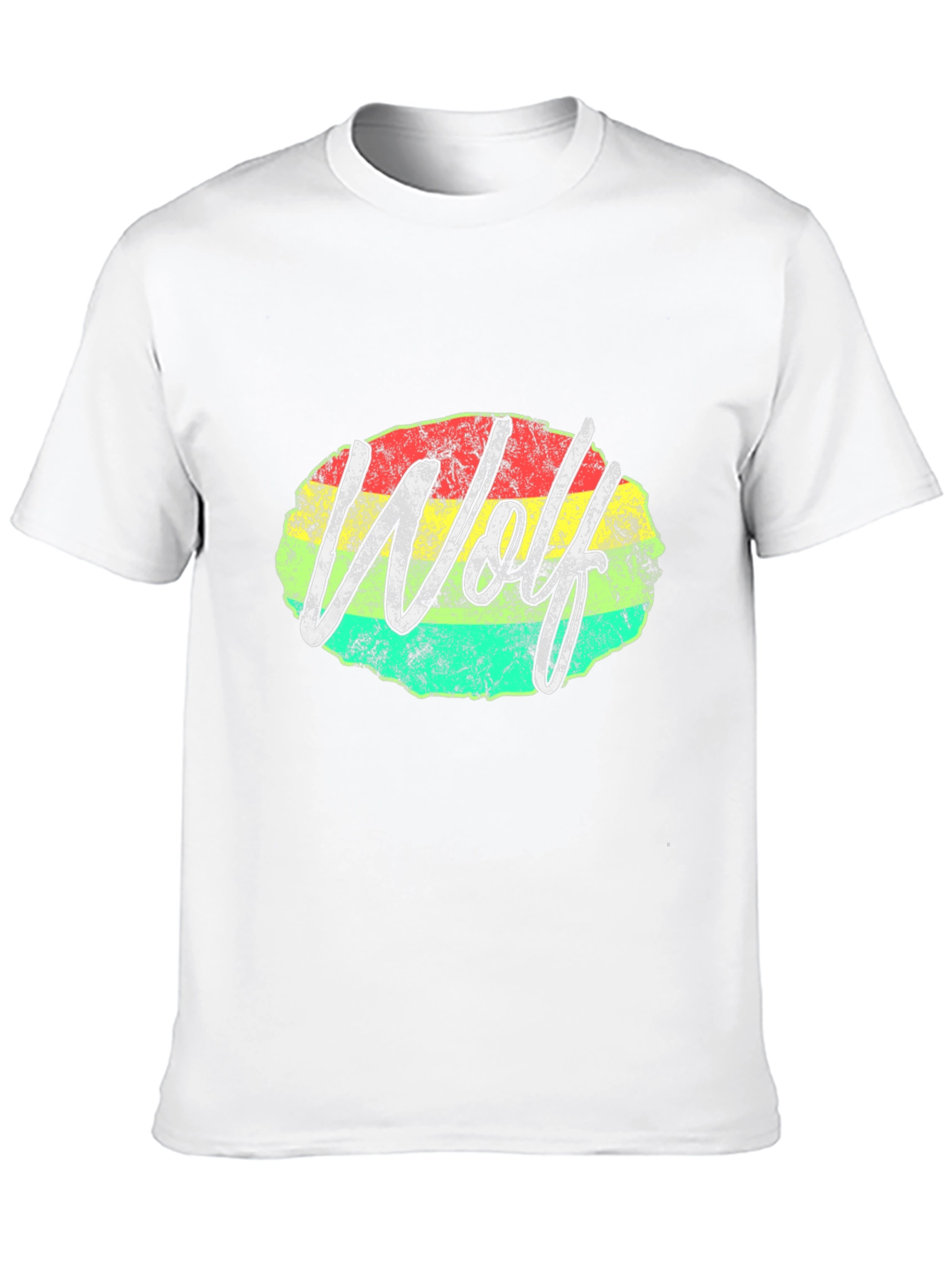 Wolf Rasta Graphic Tee - Mens Black T-Shirt
